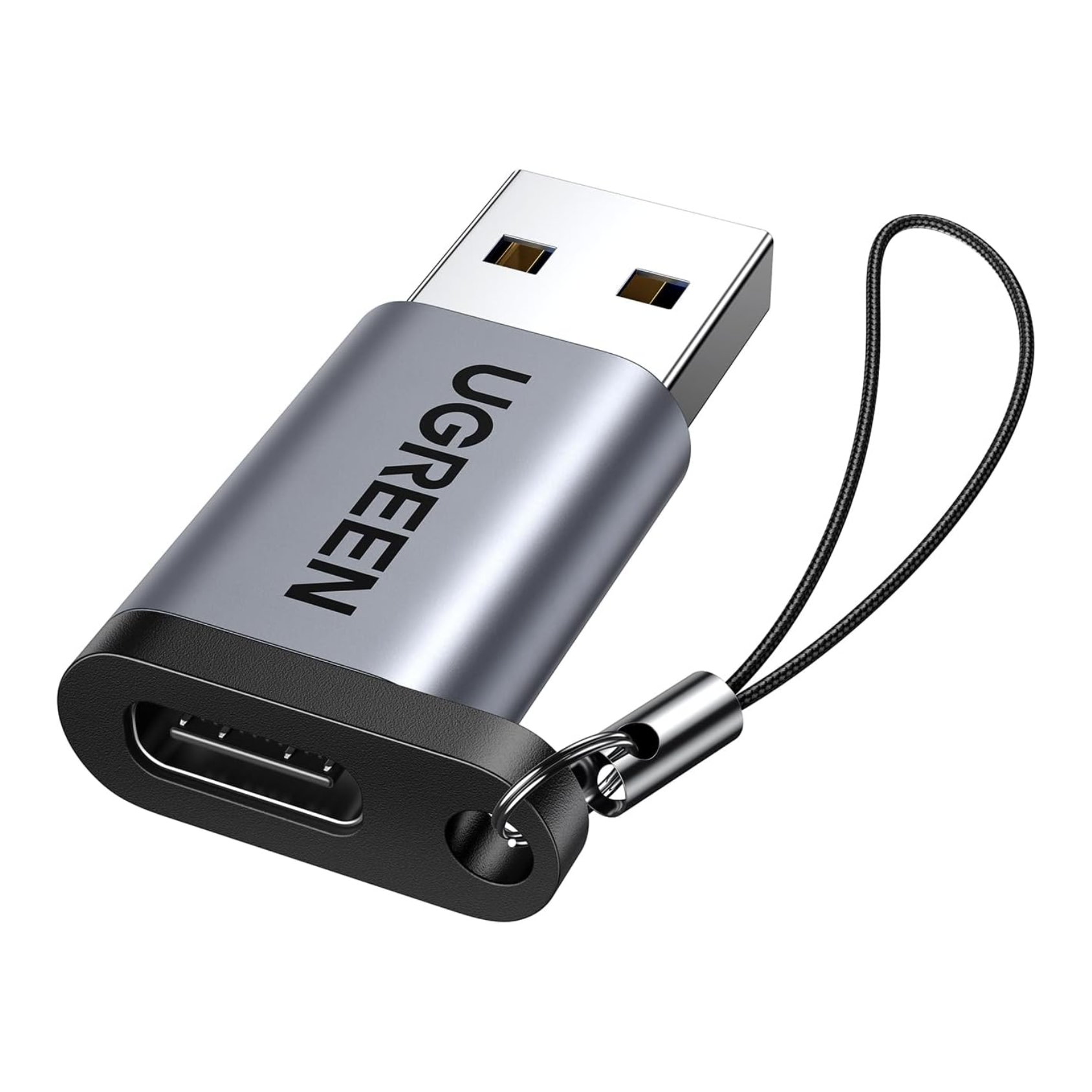 UGREEN Adaptador USB-A 3.0 Macho a USB-C 3.1 Hembra 5Gbps Plateado (US276 - 50533)