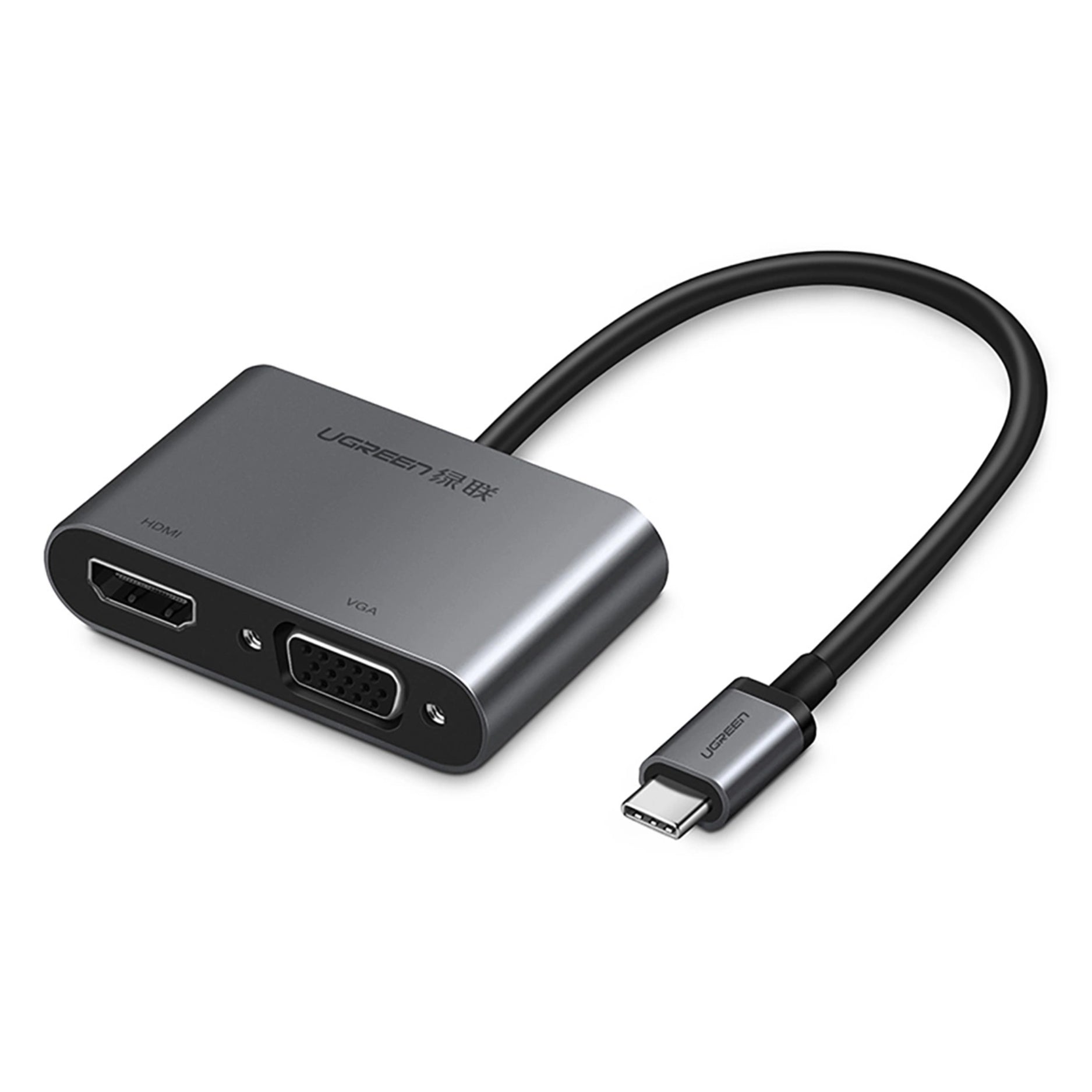 UGREEN Adaptador USB-C a HDMI, VGA, USB-A 3.0, USB-C PD 100W (CM162 - 50505)