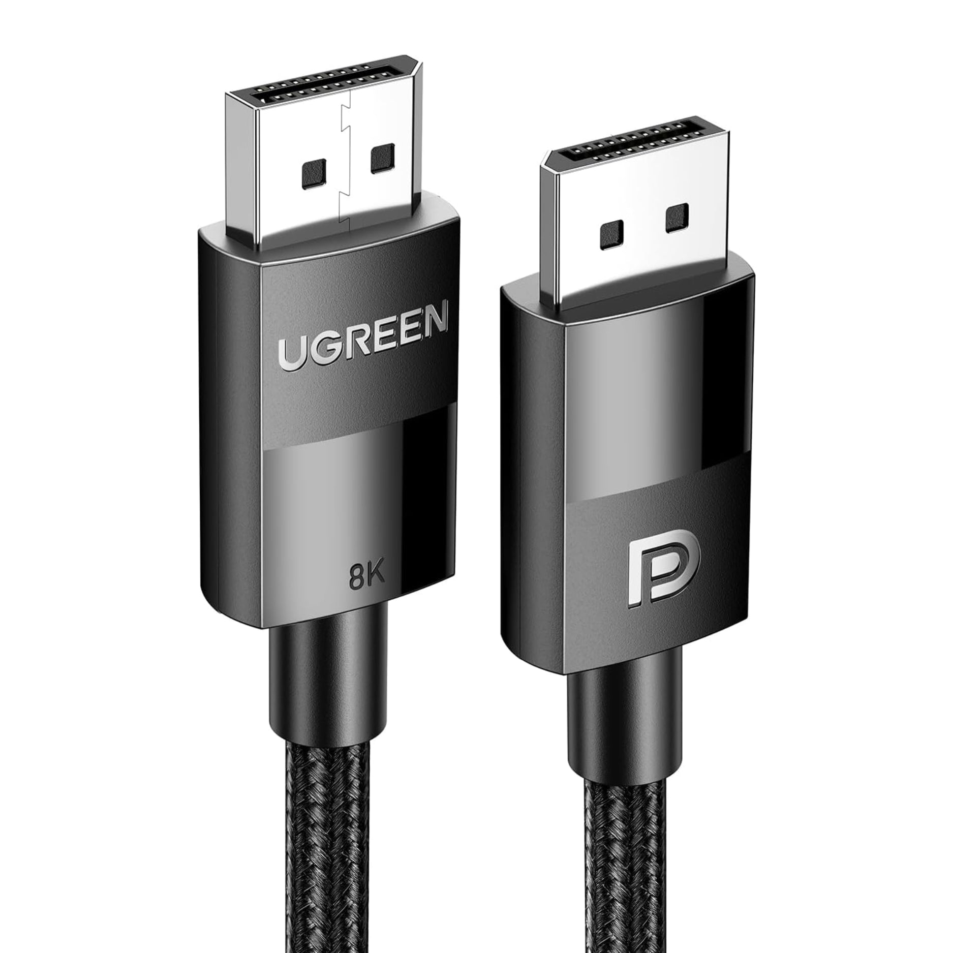 UGREEN Cable DisplayPort 1.4, 8K @60Hz, 4K @144Hz, 32.4 Gbps, VESA, Trenzado, 5 Metros (DP114 - 80394)