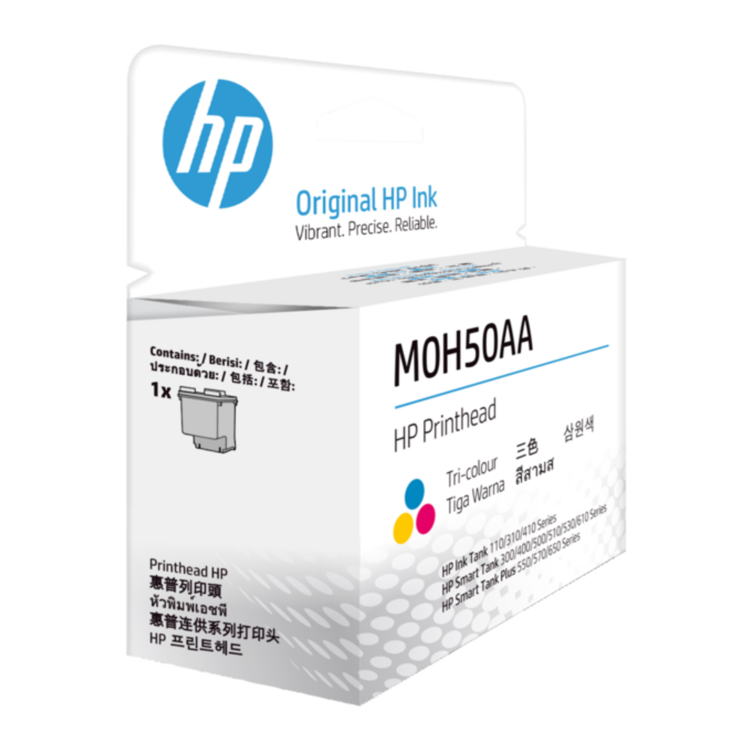 Cabezal HP Tricolor M0H50AA para Impresora Ink Tank 415, 315, Smar Tank 515, 530, 650, GT-5820