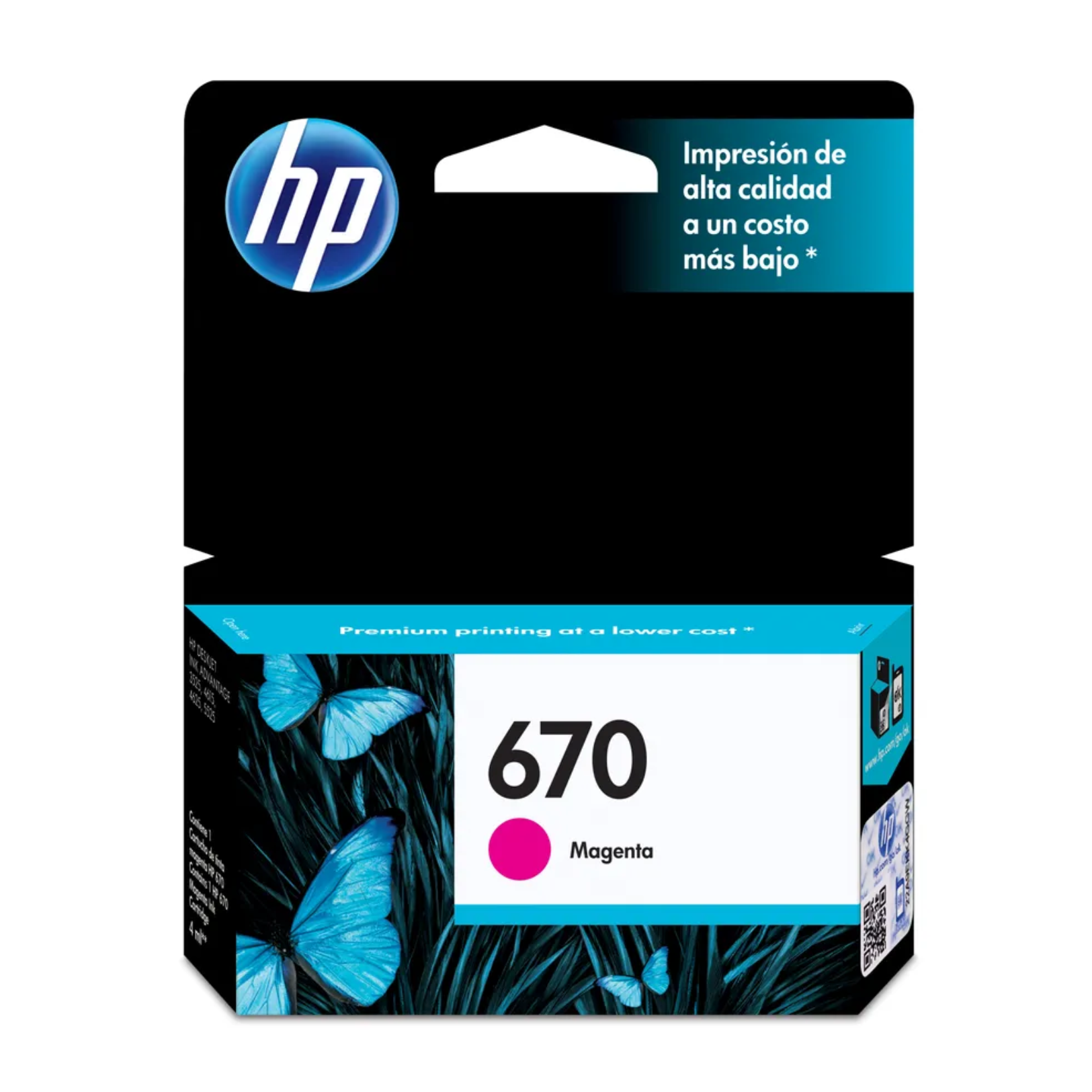 Cartucho de tinta HP 670 Magenta Original (CZ115AL)
