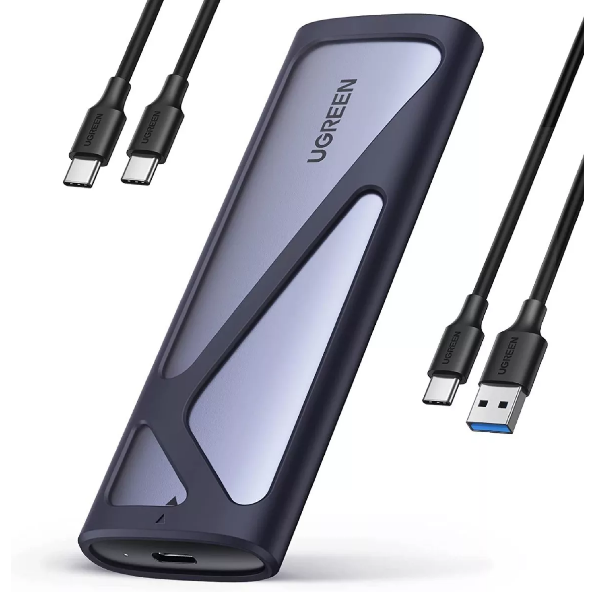 Case Ugreen para Disco Sólido SSD M.2 NVMe Sata, USB-C 3.2 Gen 2 (90624)