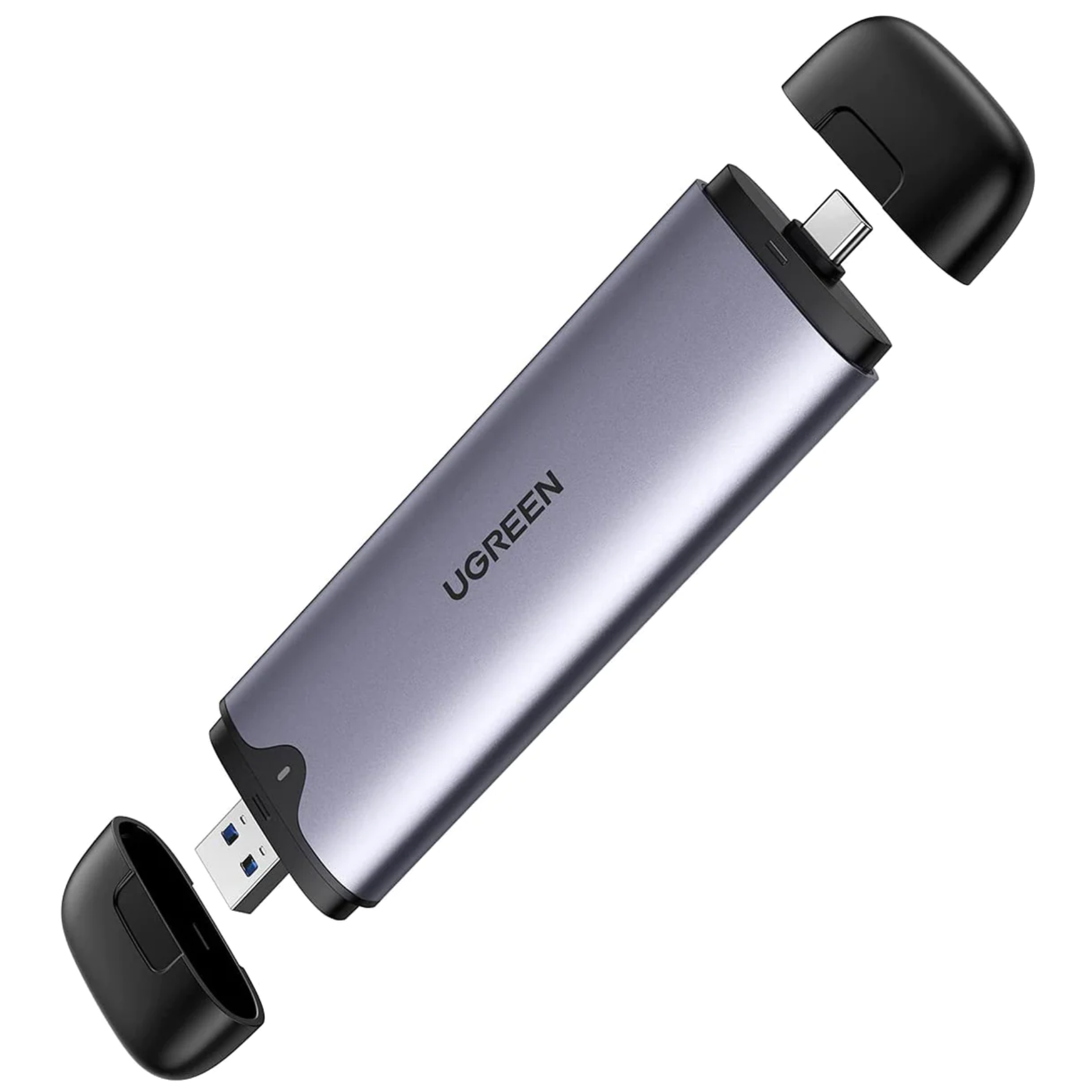 Case Ugreen para Disco Sólido SSD M.2 NVMe USB-C/USB-A (70532)