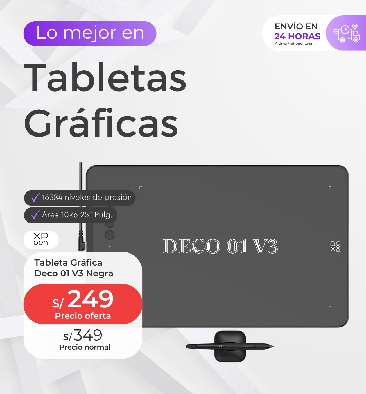 Ofertas en tabletas gráficas XP-Pen en Perú