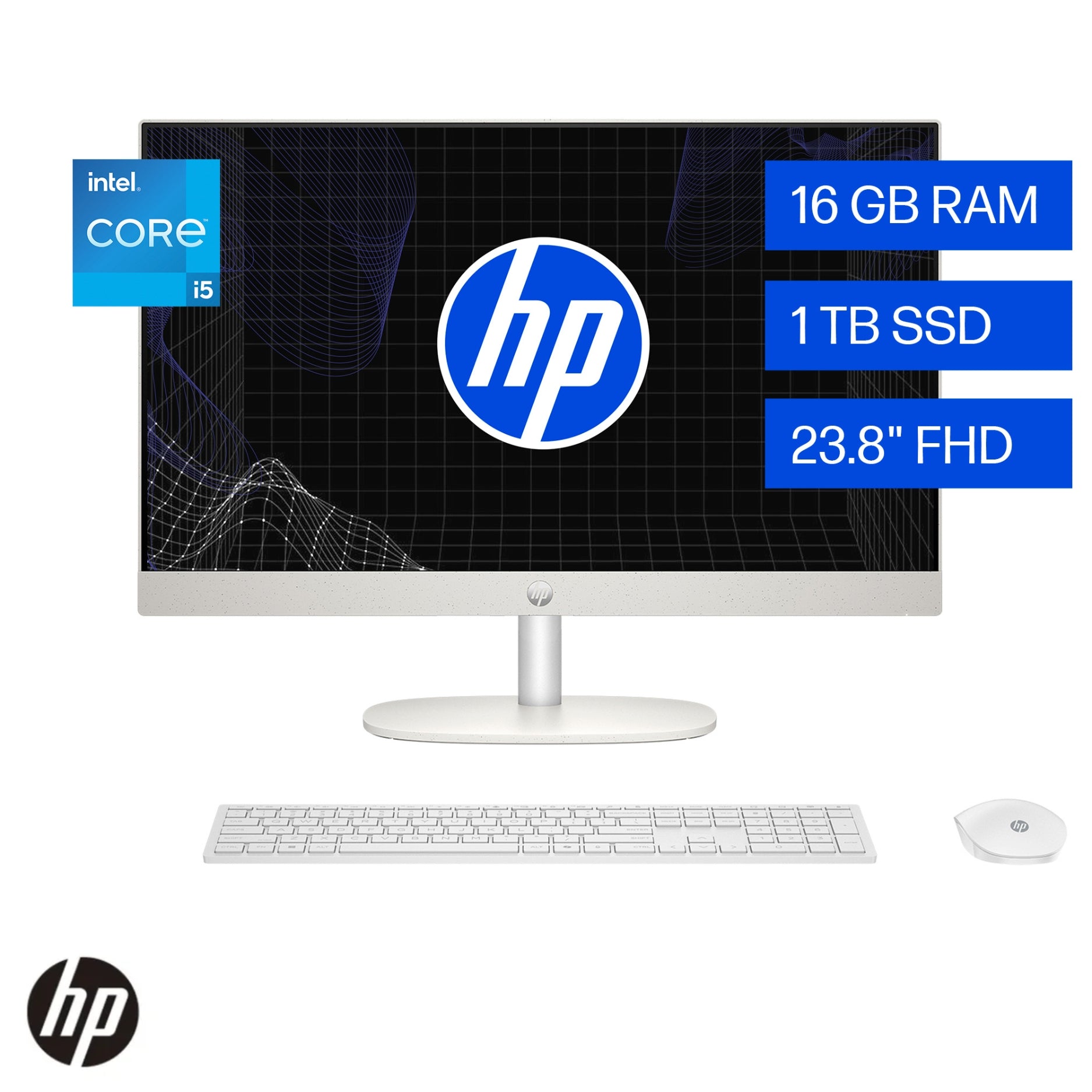 PC All in One HP 24-cr0354la Intel Core i5-1334U, 16GB RAM, 1TB SSD, Pantalla 23.8" FHD, Windows 11 (BP2F1LA)
