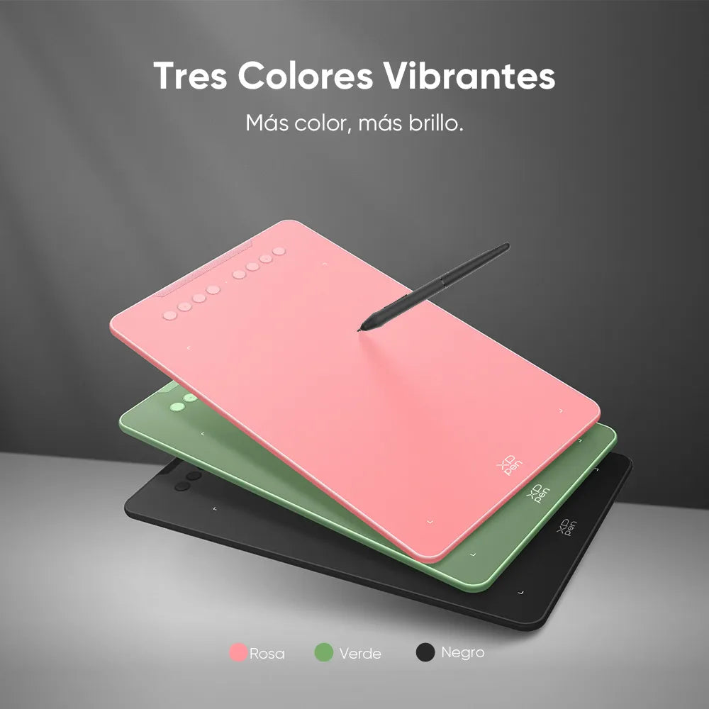 Tableta gráfica XP-PEN Deco 01 V3 con lápiz sin batería y 16,384 niveles de presión y colores