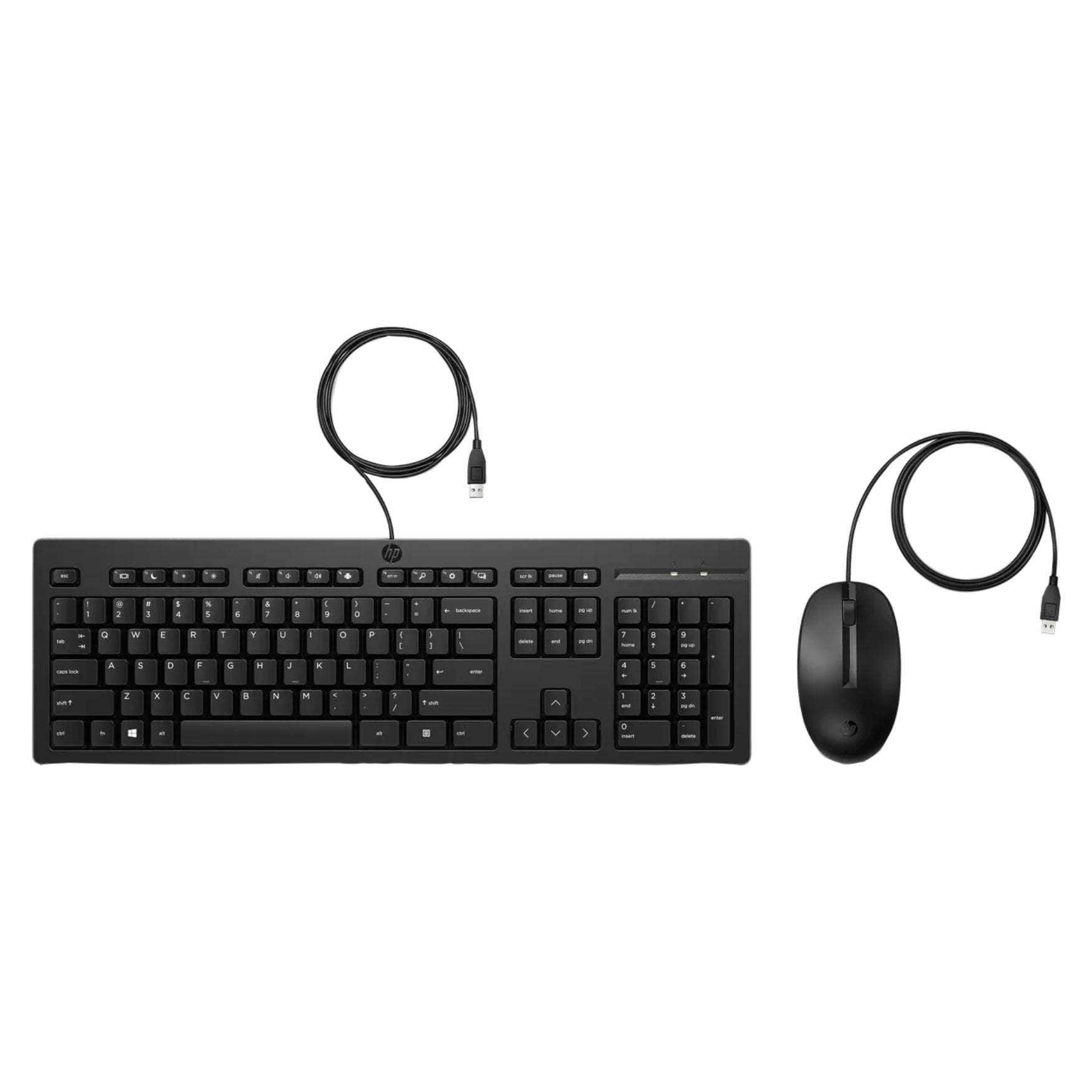 Teclado y Mouse USB HP 225 Negro en Español (286J4AA)