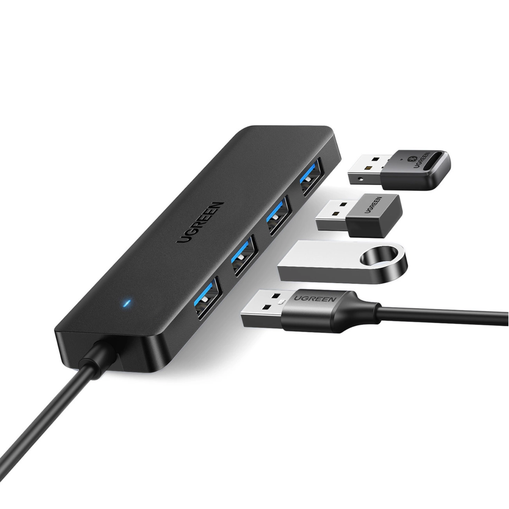 UGREEN Hub USB 4 Puertos USB 3.0 5 Gbps Negro (CM219 - 25851)