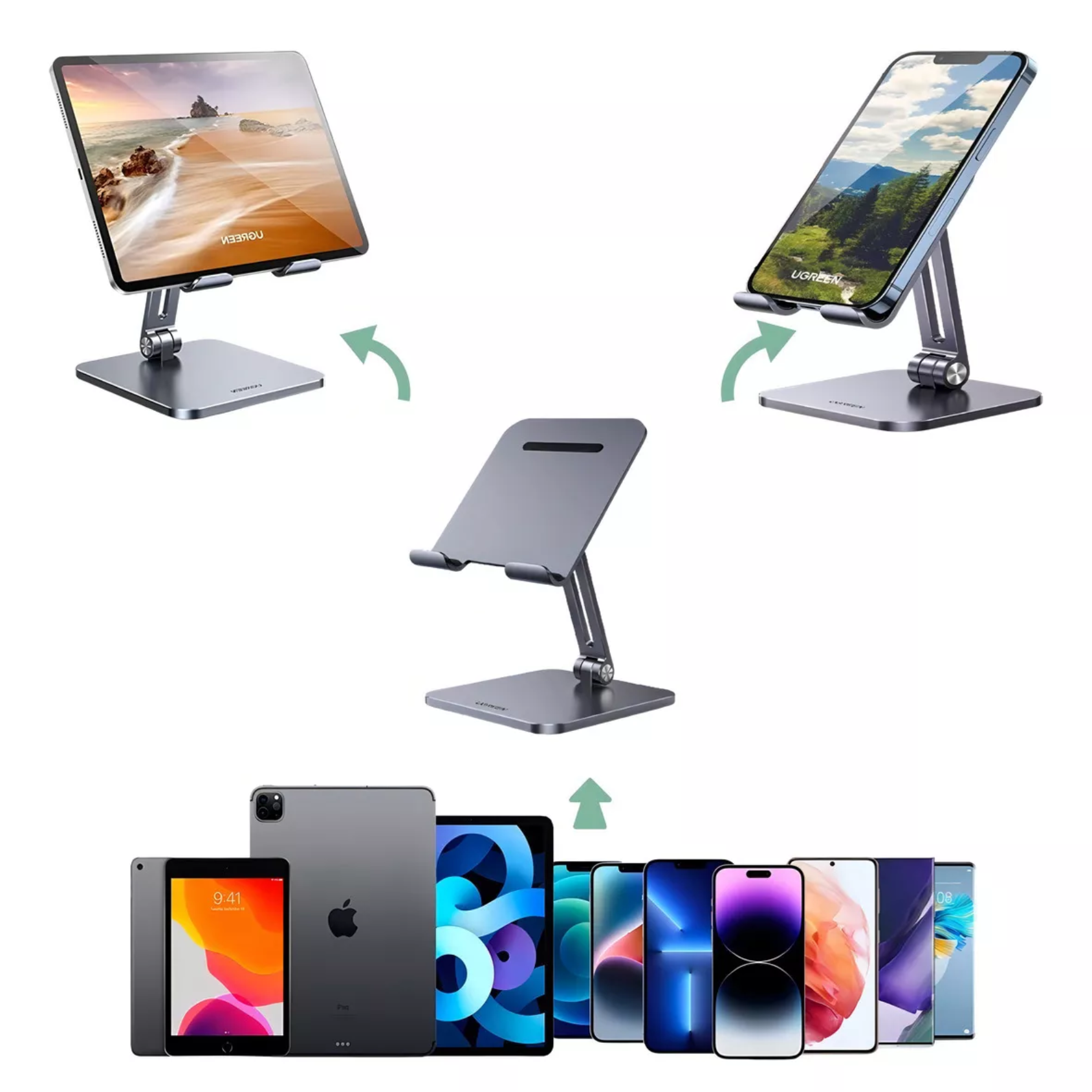 UGREEN Soporte para Tablet iPad Galaxy Tab S2, S6, S9, MatePad, Honor Tab Xiom