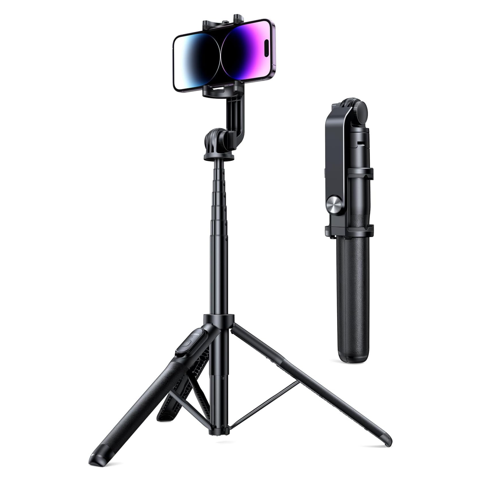 UGREEN Trípode Selfie Stick 1.5m 3 en 1 Bluetooth para iPhone, GoPro, Celular (LP586 - 15062)