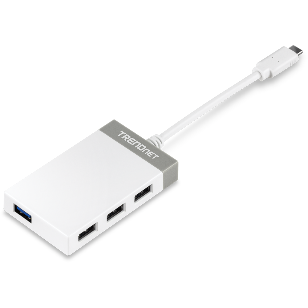 Hub adaptador USB-C a USB 3.0 4-en-1 TRENDnet TUC-H4E