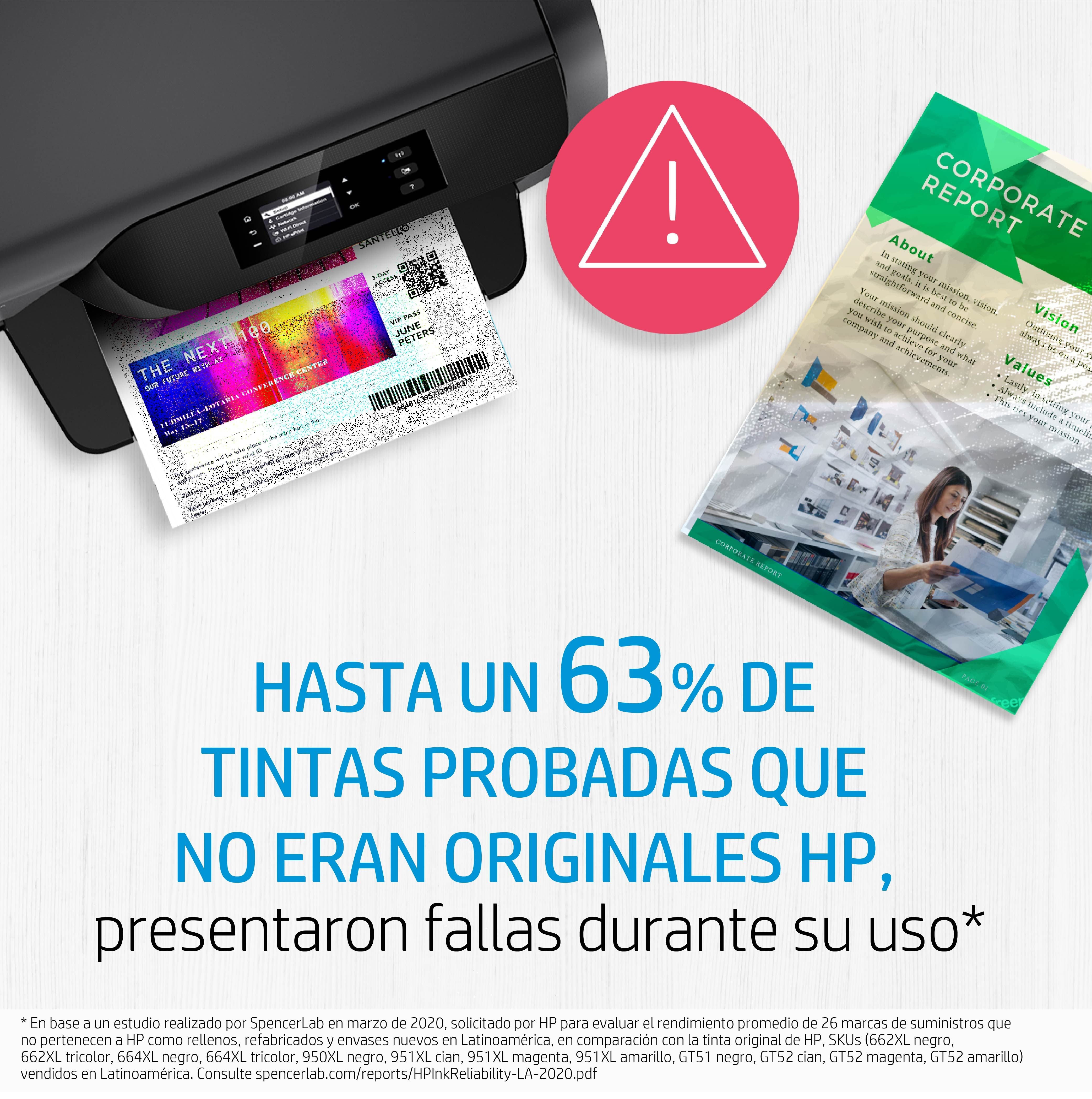 Kit de cabezal de impresión HP 3YP86AL Negro y Tricolor HP 315, 415, 5820, 5810