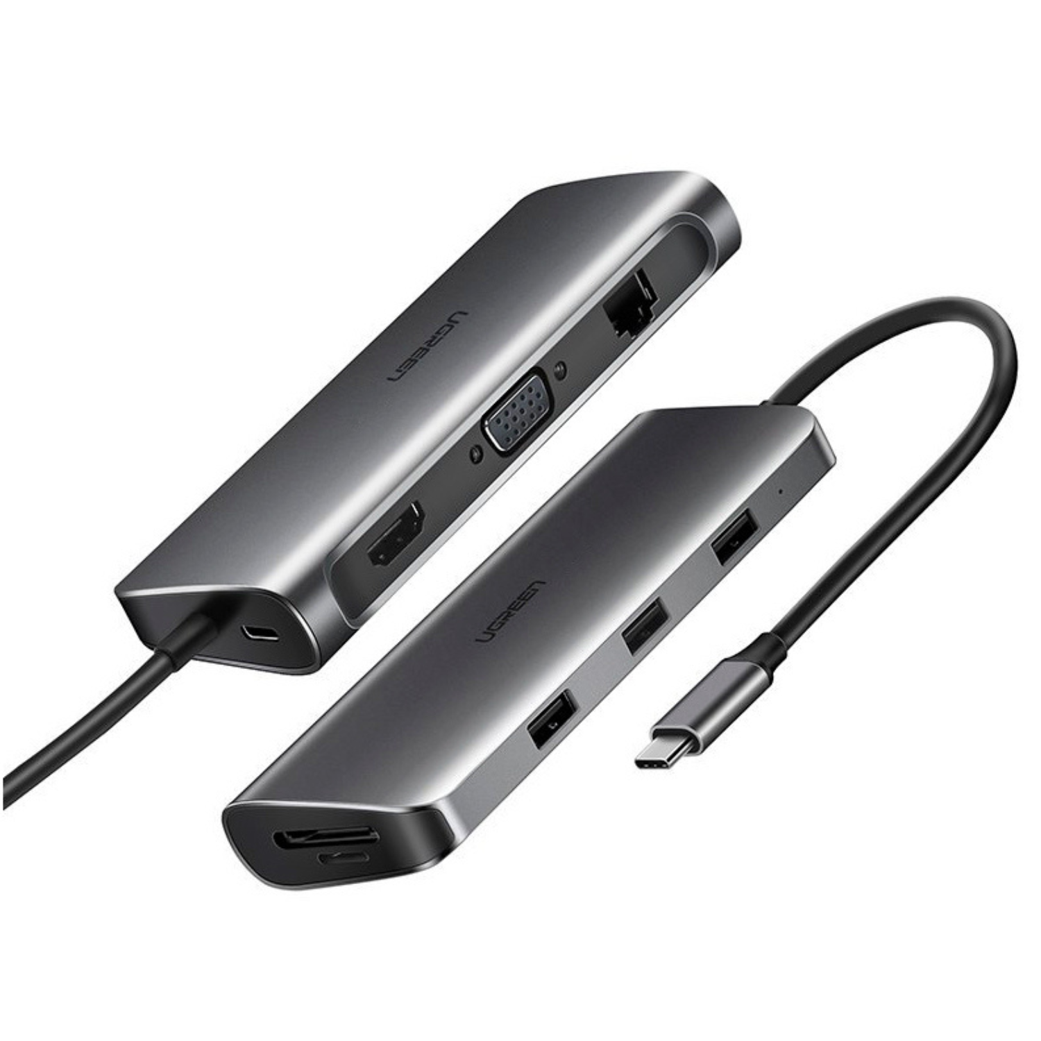 Hub adaptador Ugreen CM179 USB-C 9-en-1 (40873)