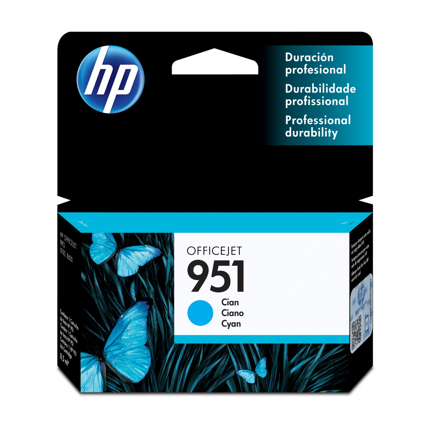 Cartucho de tinta HP 951 Cian (CN050AL) OfficeJet 8100, 8600, 700 Pag.