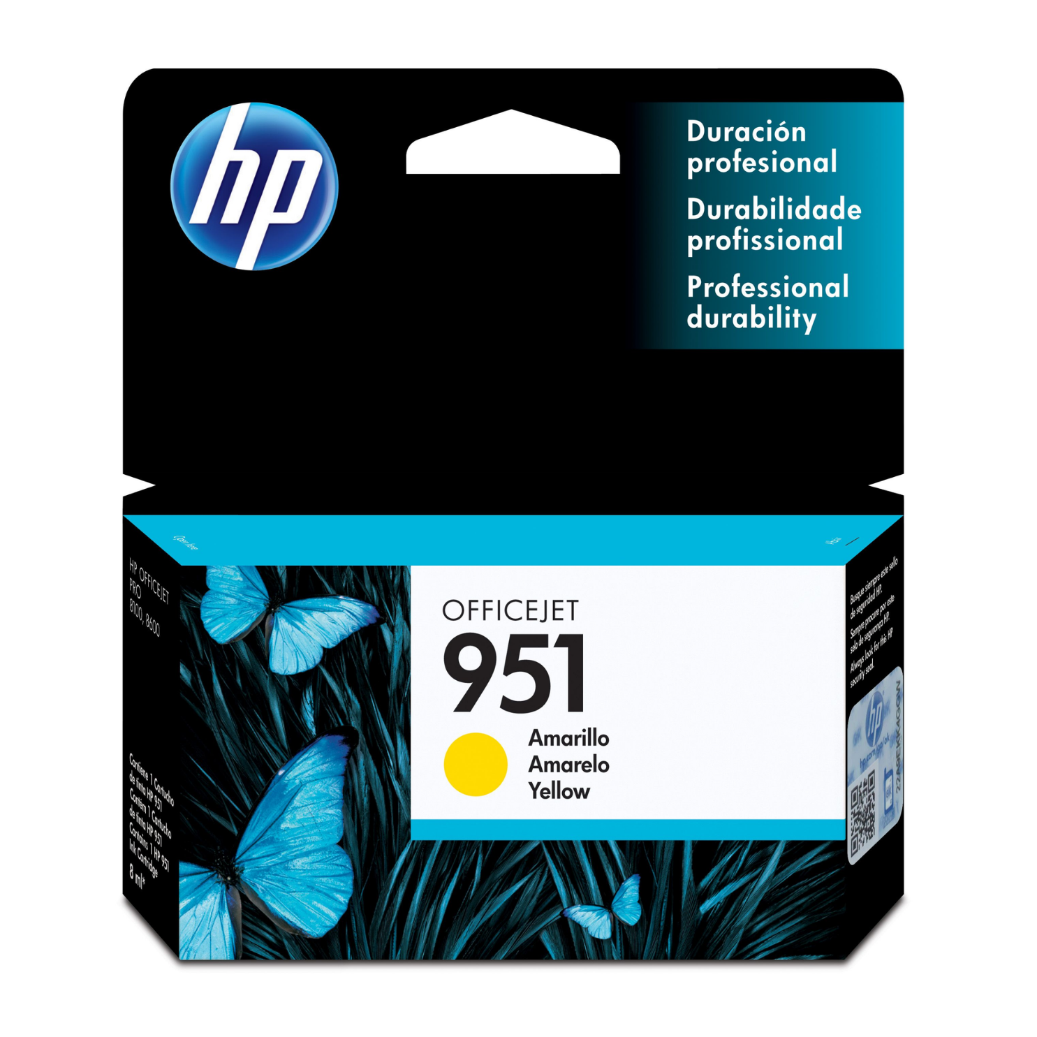 Cartucho de tinta HP 951 Yellow (CN052AL) OfficeJet 8100, 8600, 700 Pag.