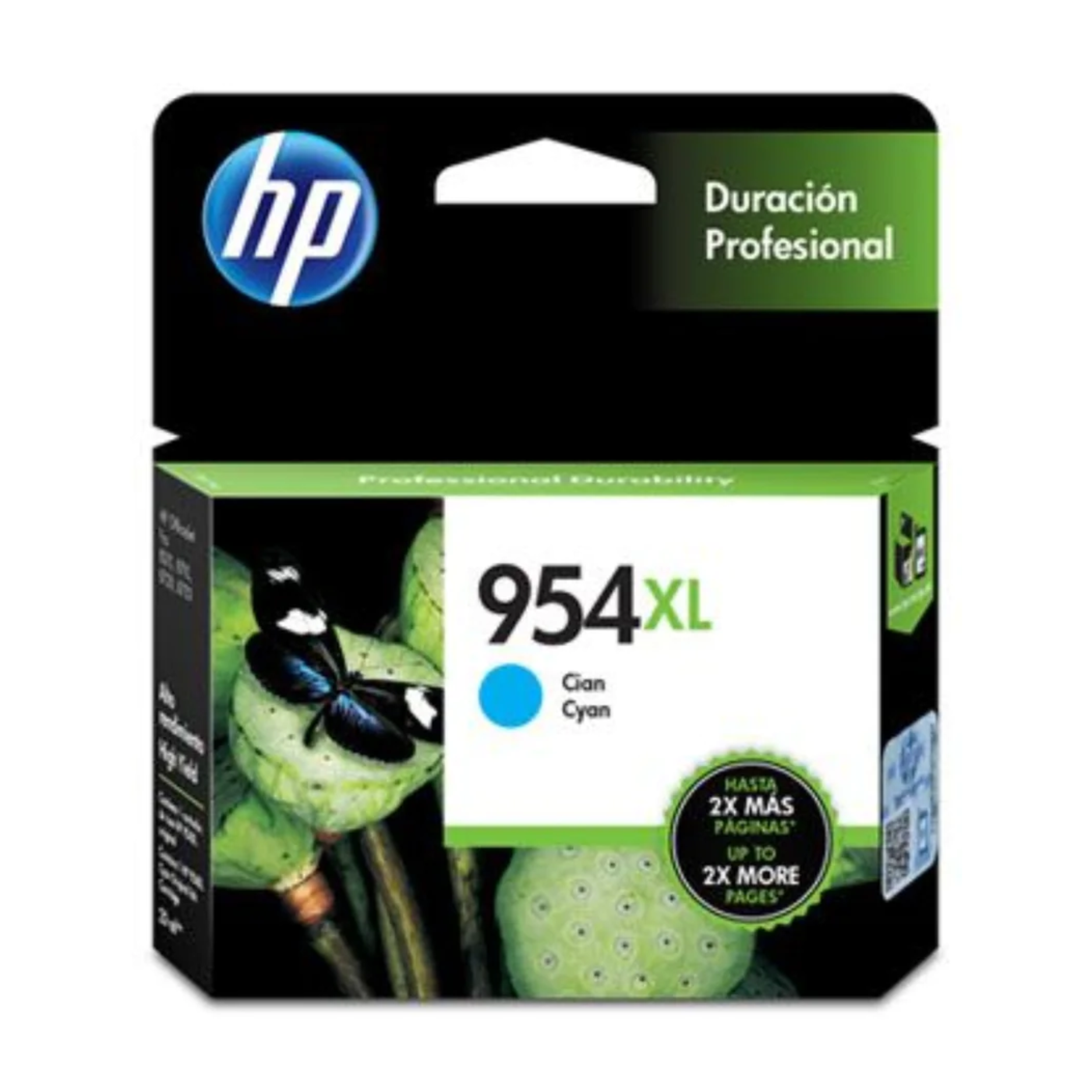 Cartucho de tinta HP 954XL Cian (L0S62AL) OfficeJet 7740, 8710, 1600 Pag.