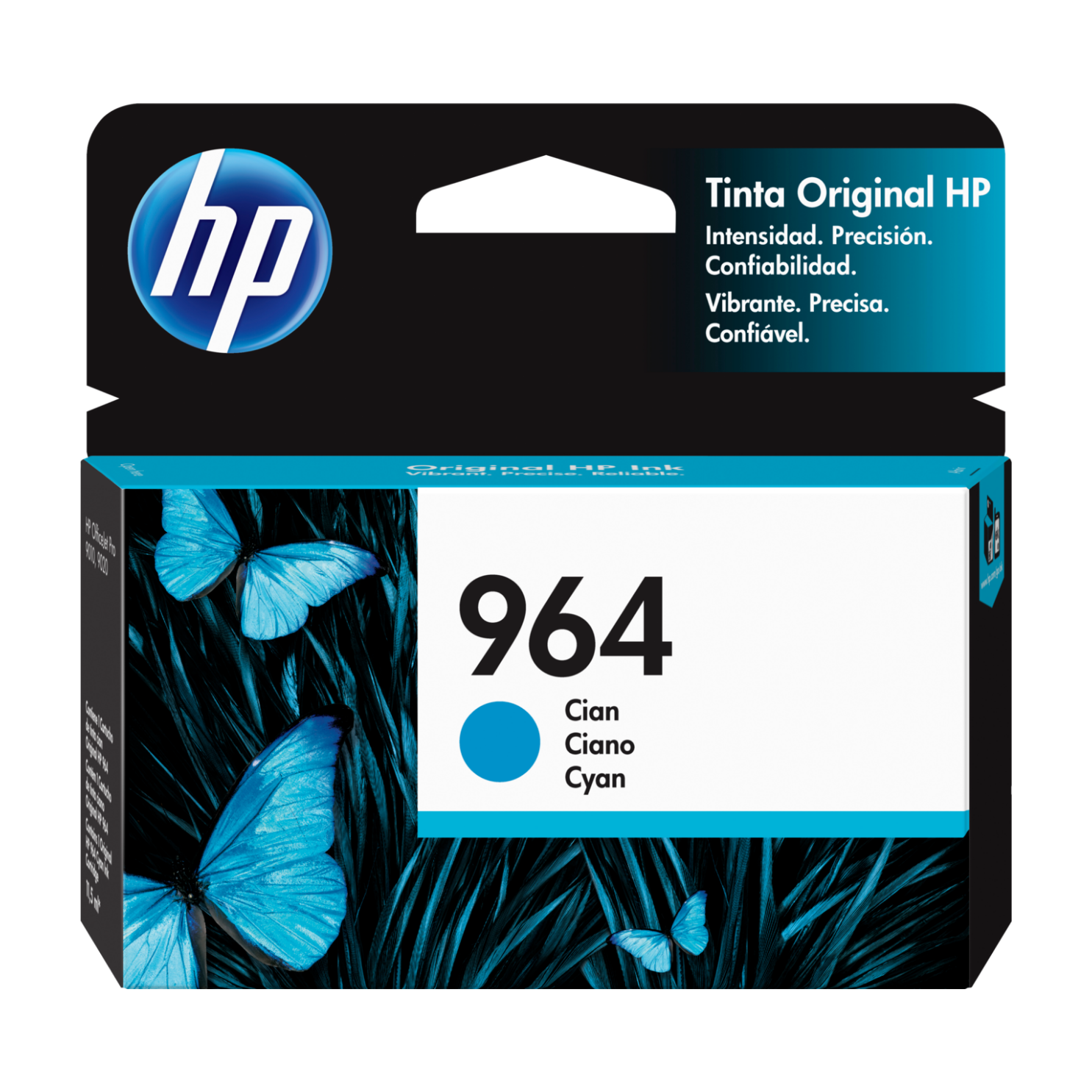 Cartucho de tinta HP 964 Cian Original (3JA50AL) OfficeJet 9010, 9020, 700 Pag.