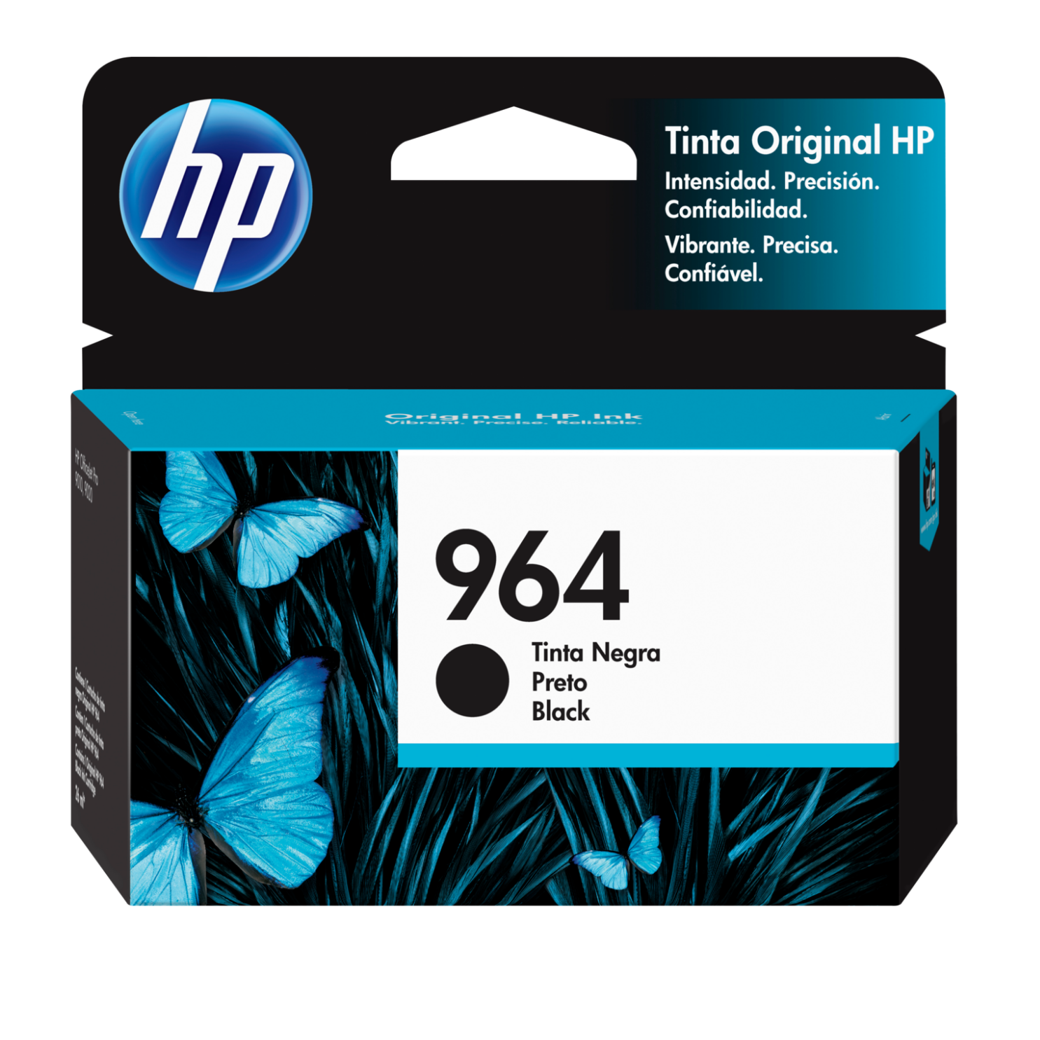 Cartucho de tinta HP 964 Negro Original (3JA53AL) OfficeJet 9010, 9020, 700 Pag.