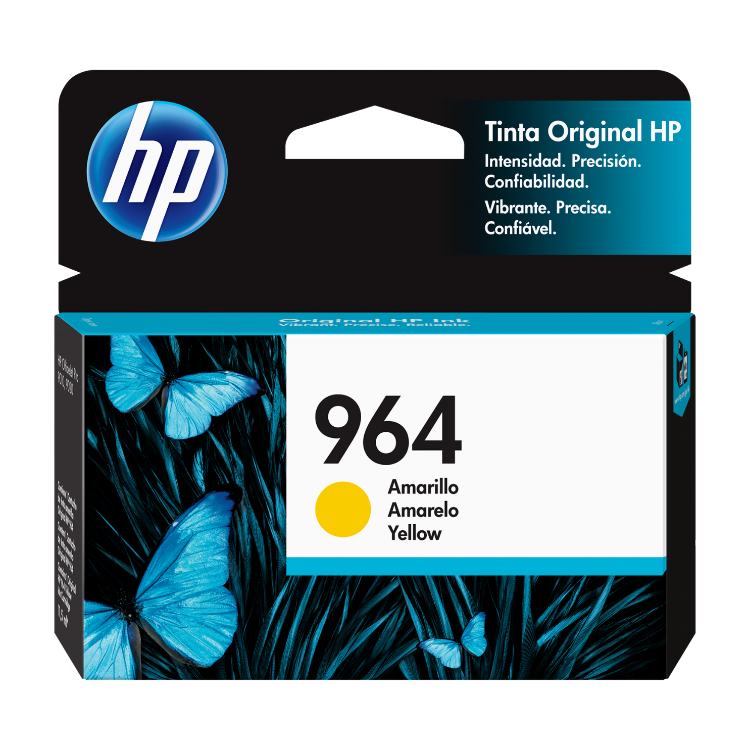 Cartucho de tinta HP 964 Amarillo Original (3JA52AL) OfficeJet 9010, 9020, 700 Pag.