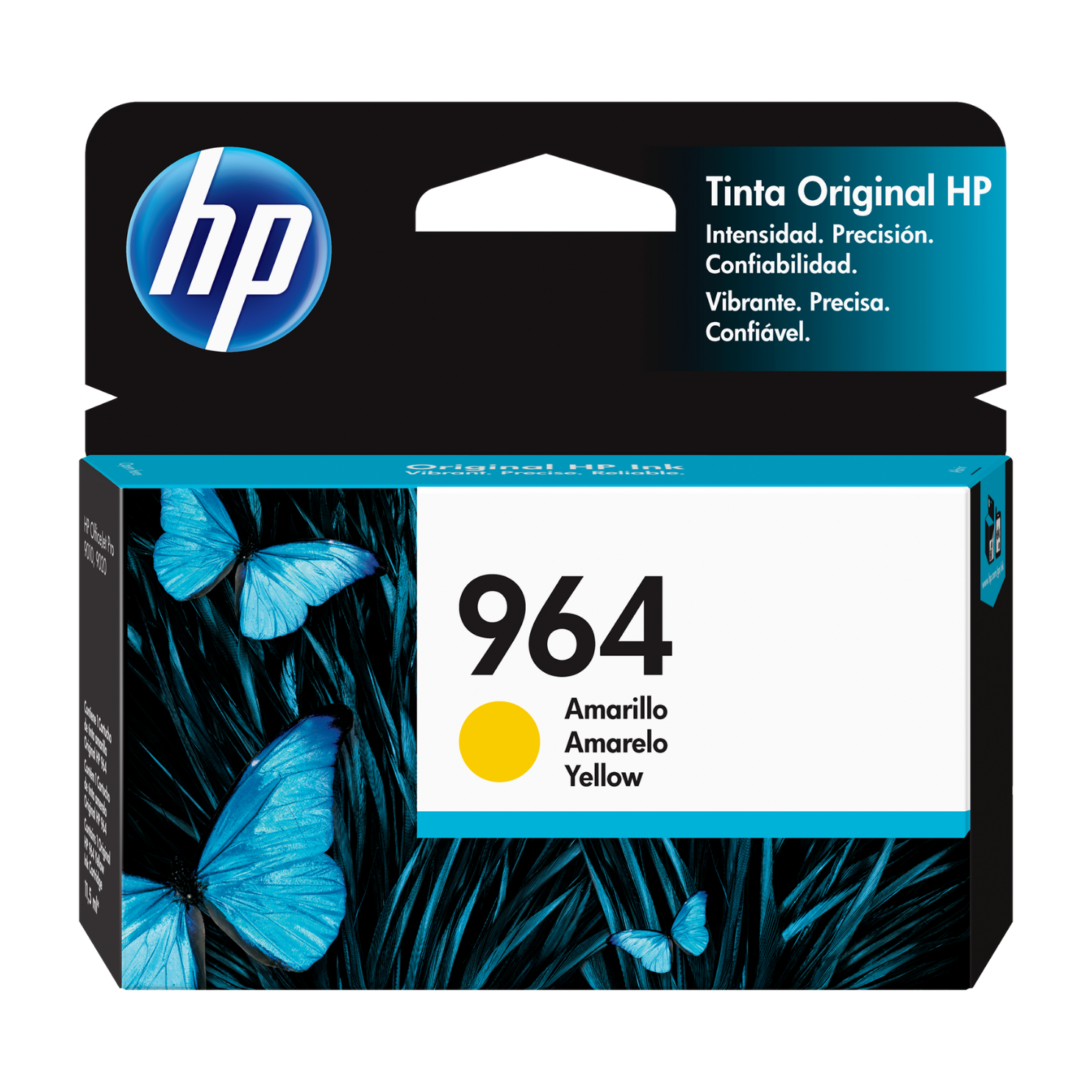 Cartucho de tinta HP 964 Yellow (3JA52AL) OfficeJet 9010, 9020, 700 Pag.