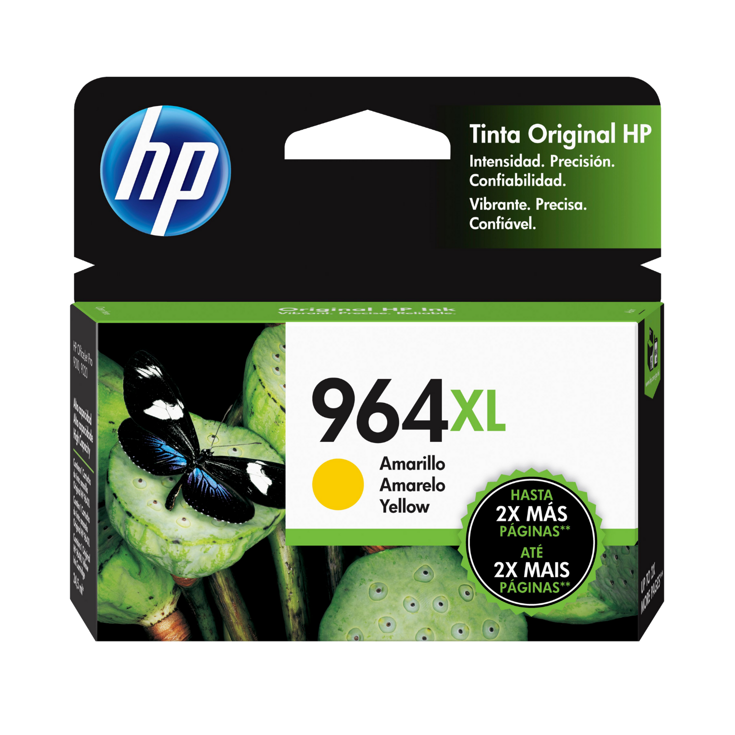 Cartucho de tinta HP 964XL Amarillo Original (3JA56AL) OfficeJet 9010, 9020, 1600 Pag.