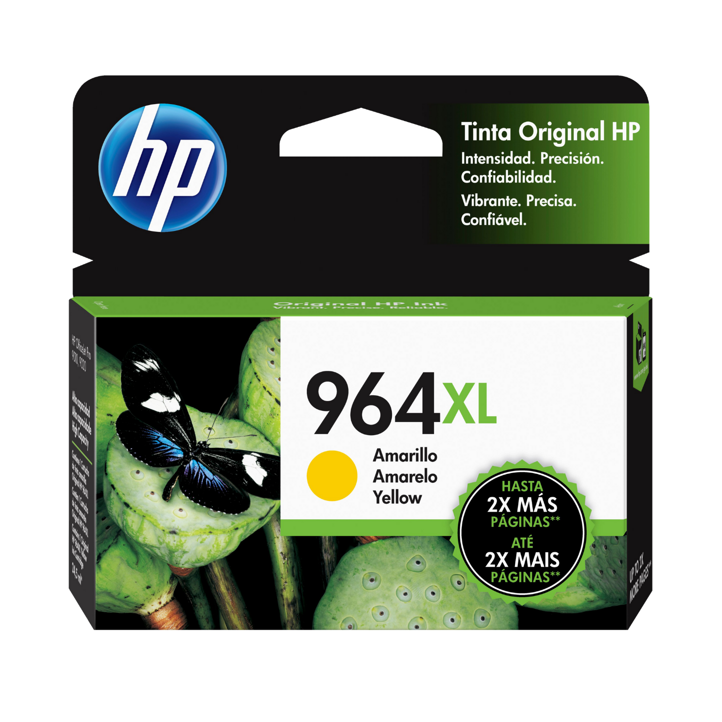 Cartucho de tinta HP 964XL Yellow (3JA56AL) OfficeJet 9010, 9020, 1600 Pag.