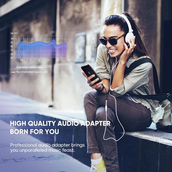 Adaptador de audio para iPhone Ugreen US211 MFi, Lightning a Jack 3.5mm (30756)