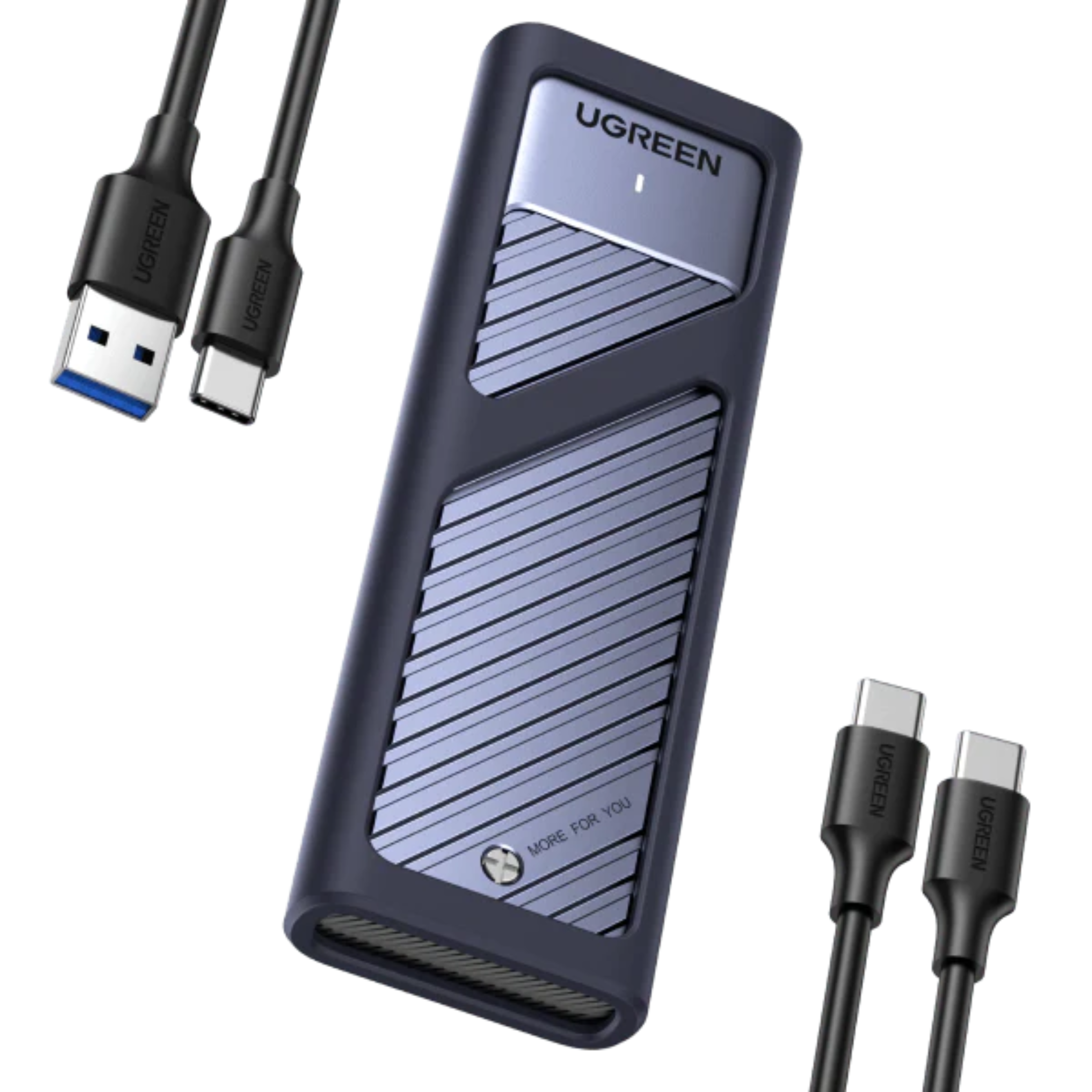 Case Ugreen para Disco Sólido SSD M.2 NVMe, USB-C 3.2 Gen 2 (90408)