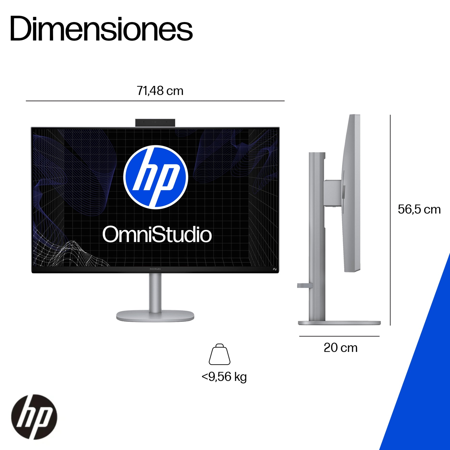 PC All in One HP OmniStudio X 32-c1271la Core Ultra 7, 32GB RAM, 1TB SSD, Pantalla 31.5" 4K UHD, Windows 11 (BM6P2LA)