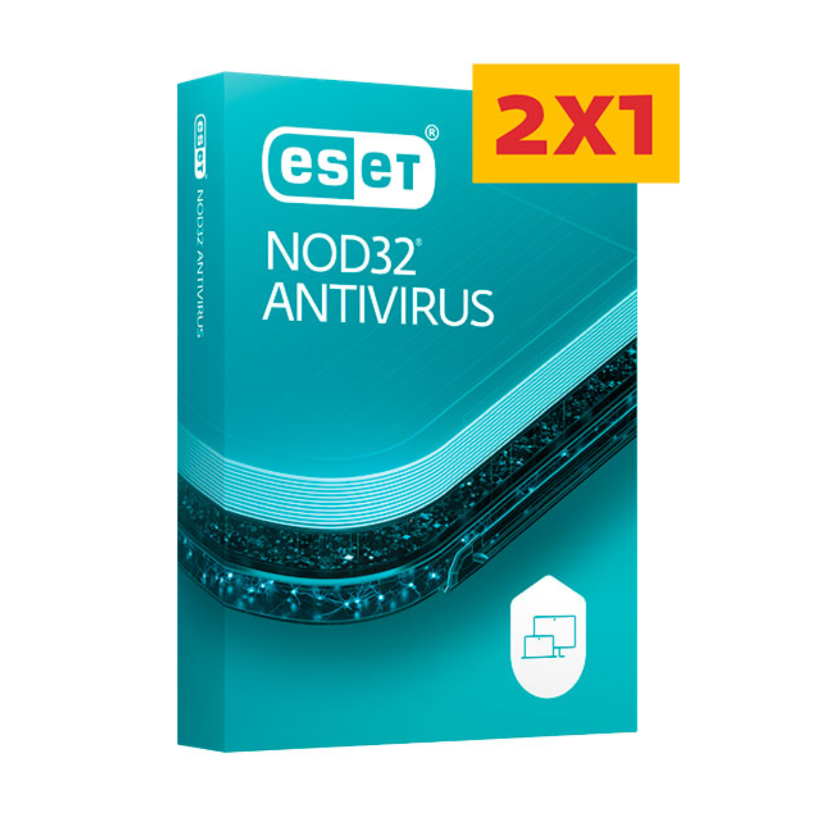 ESET NOD32 Antivirus 2x1 PC, 1 Año