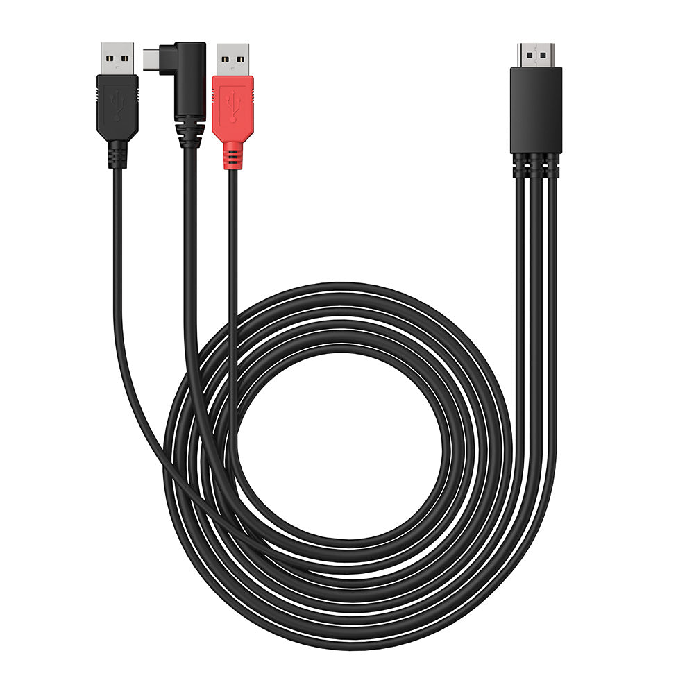 Cable XP-Pen 3 en 1 para Artist 10 2da Gen, Artist 12 2da Gen, Artist 16 2da Gen (AD41)