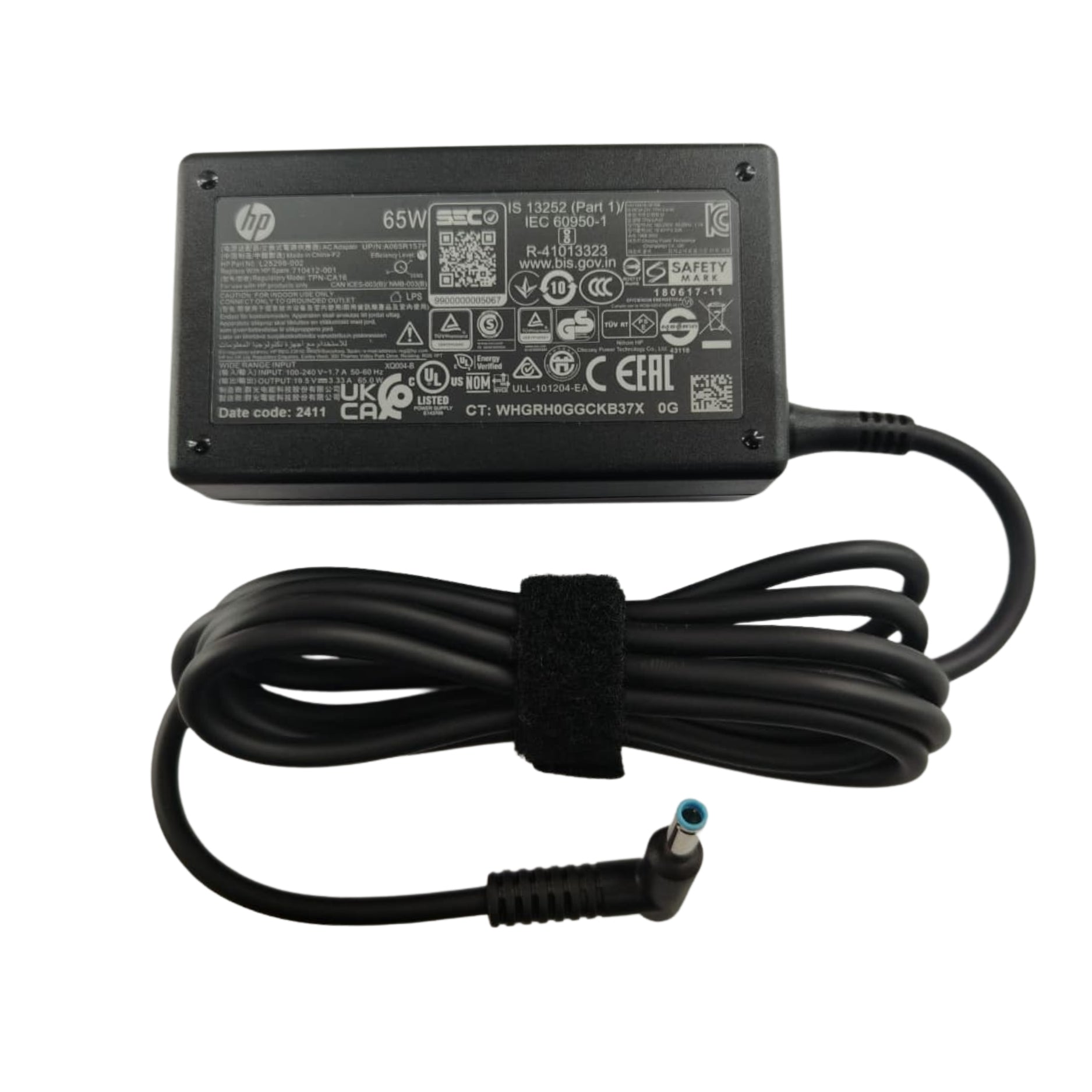 Cargador de laptop HP 65W Original Punta Azul 710412-001 