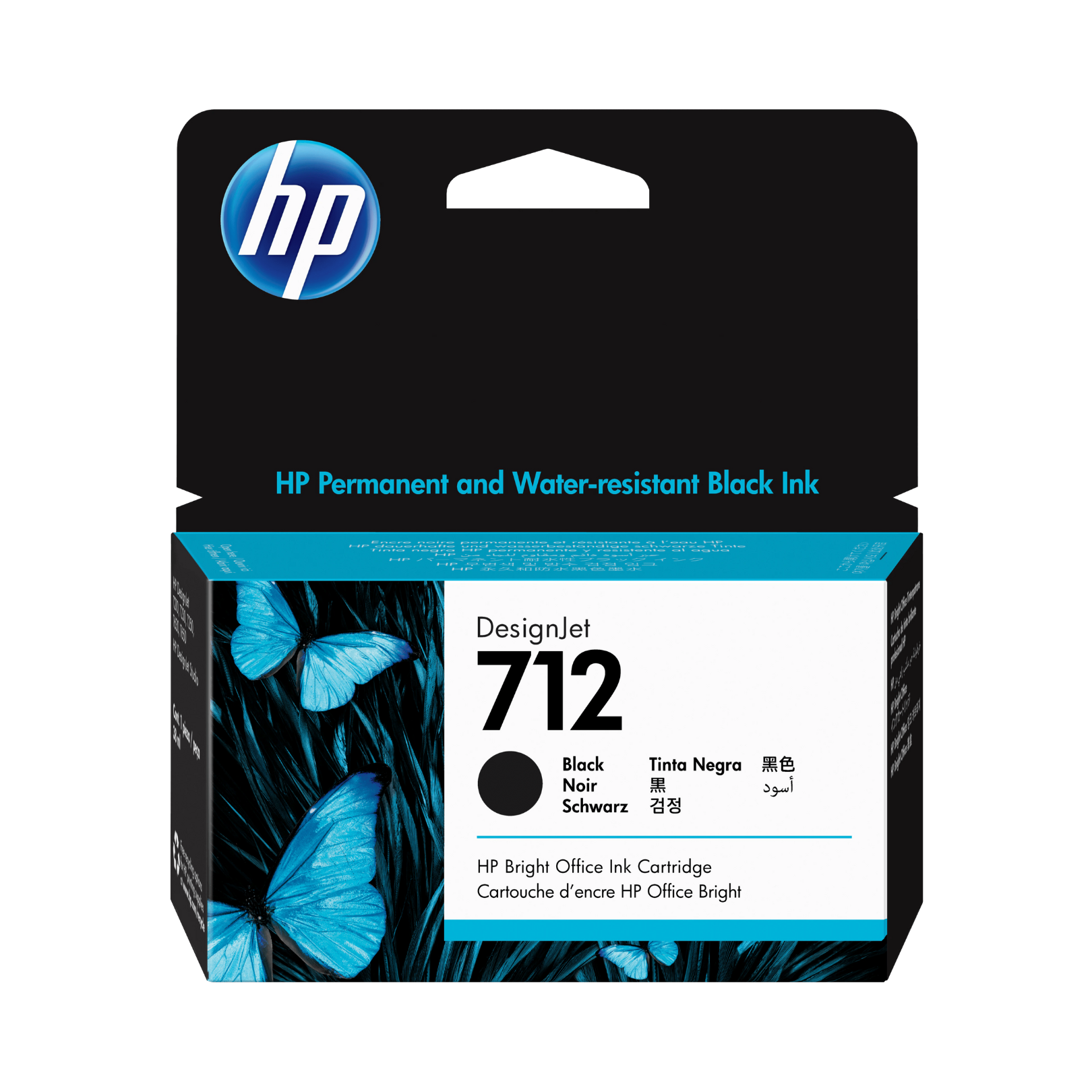 Cartucho de tinta HP 712 Negro Original 38 ml (3ED70A)