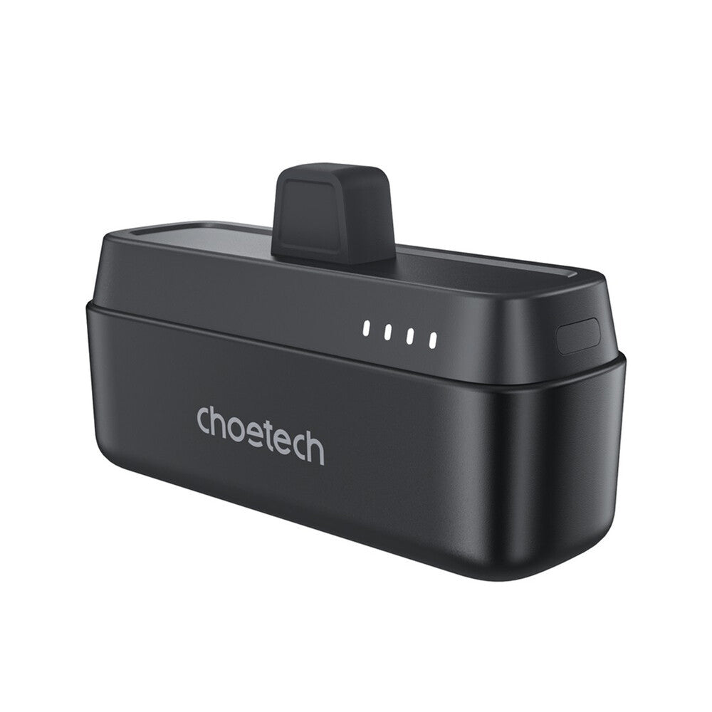 CHOETECH Mini Power Bank Portátil USB-C PD 20W, 5000 mAh, Carga Rápida, para Celular, iPhone, Tablet, Negro (B740-CCBK)