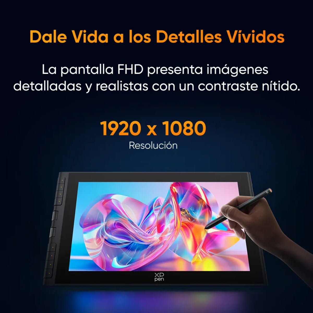 Pantalla Gráfica XP-PEN Artist 12 Gen 3, 11.9" Ful HD, 16384 Niveles de Presión (CD121FH)