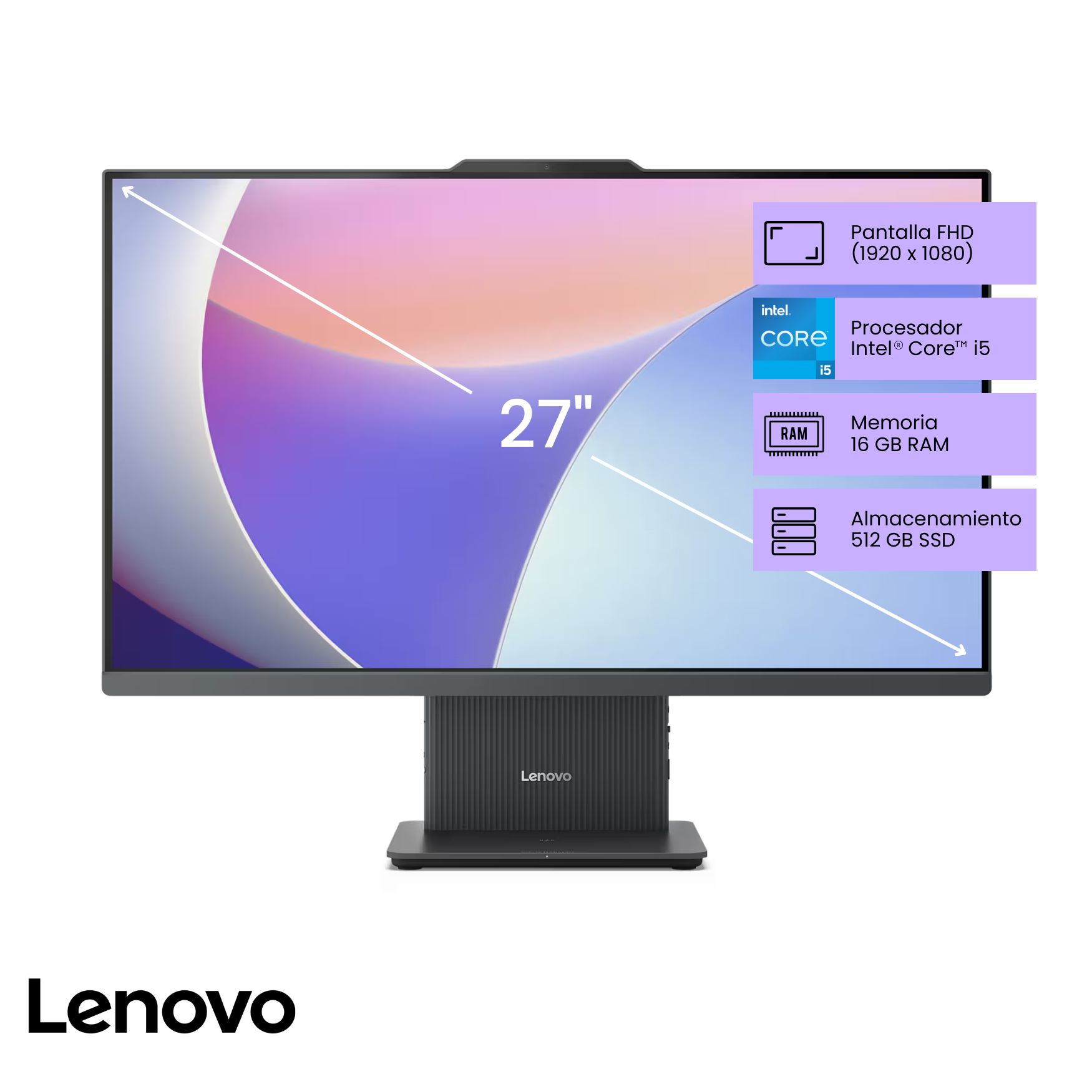 Computadora All in One Lenovo IdeaCentre AIO 3 27IRH9 Intel Core i5 27" Pulgadas (F0HM0085LD)