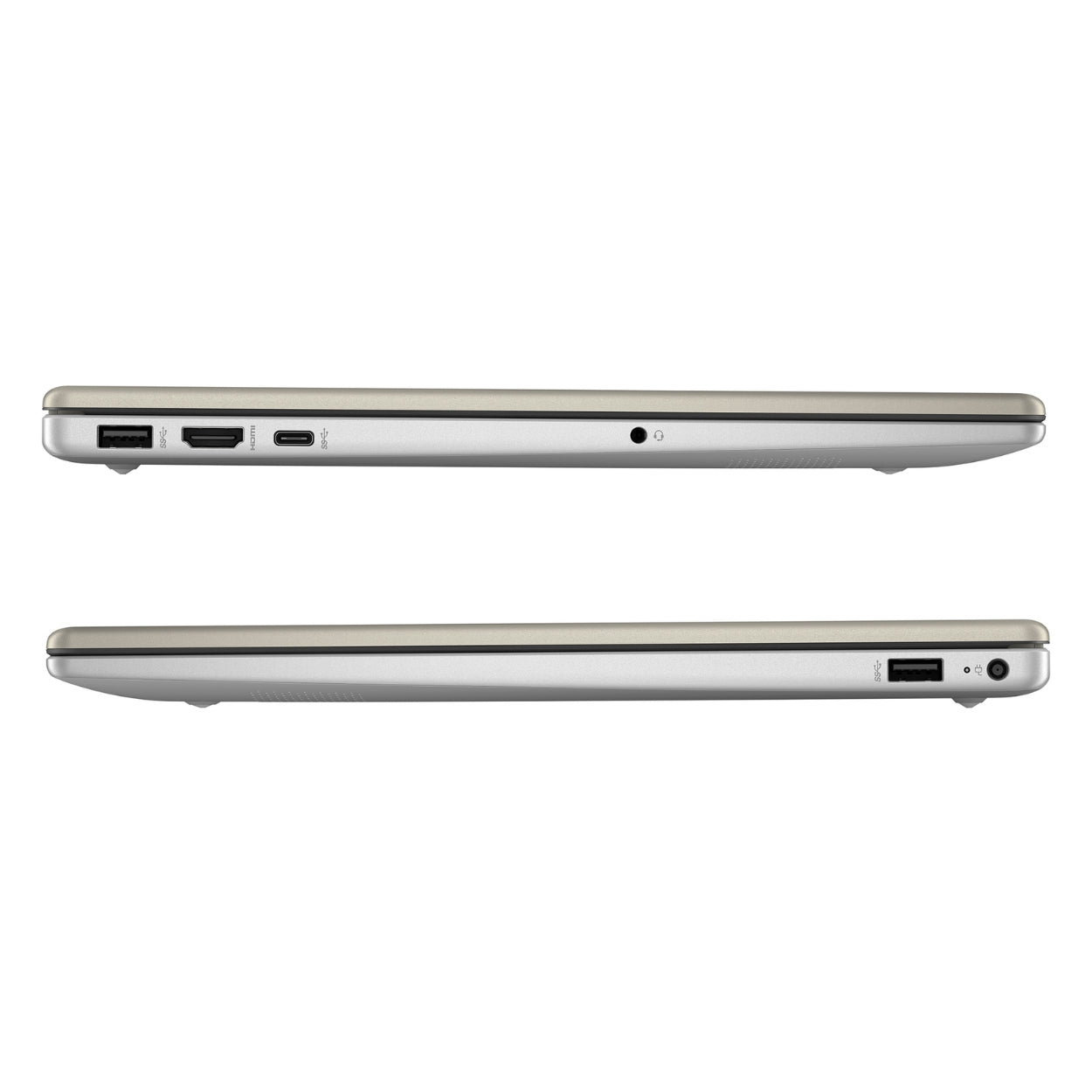 Conectividad de la Laptop HP 15-fd0255la con USB-C, HDMI y USB-A.