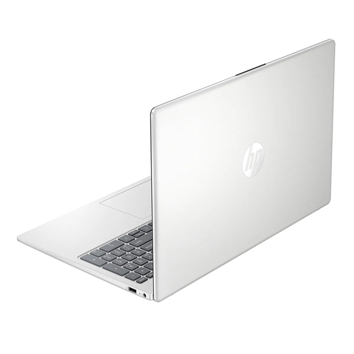 Vista posterior de la Laptop HP 15-fd0030la con diseño ligero y moderno