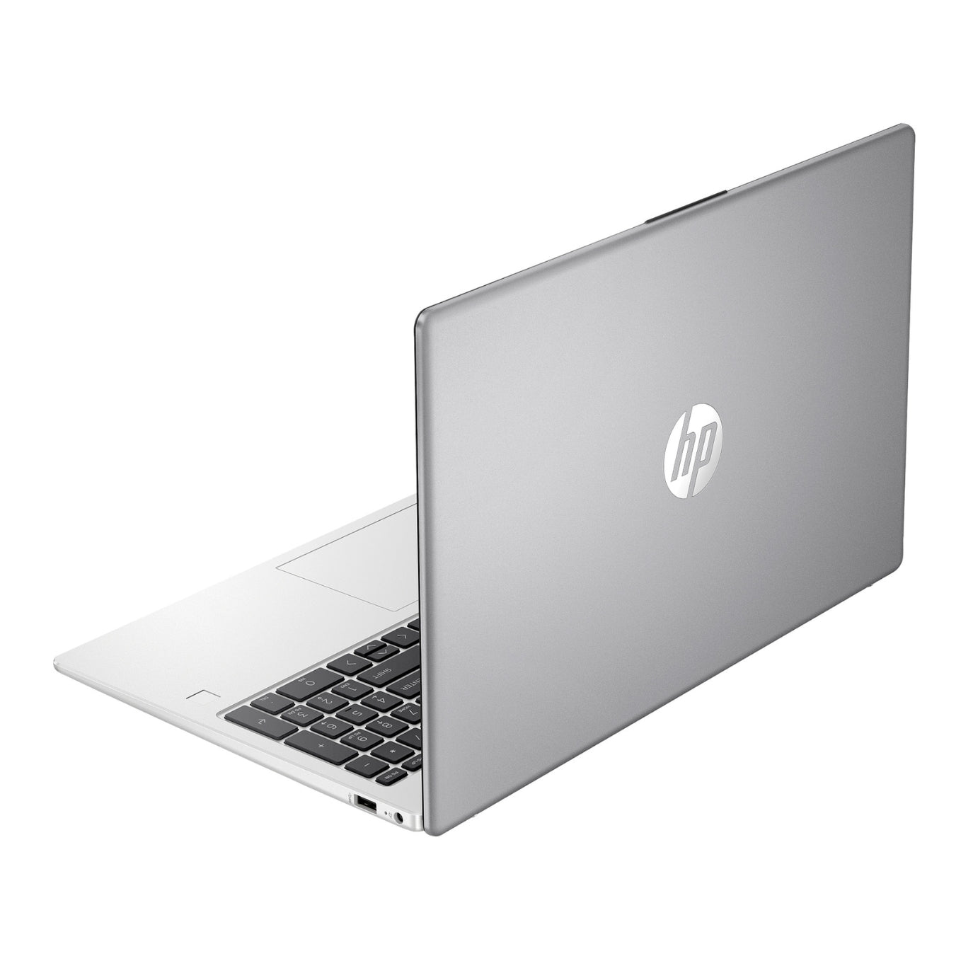 Vista posterior de la Laptop HP 250 G10 Intel Core i5 con acabado elegante y delgado