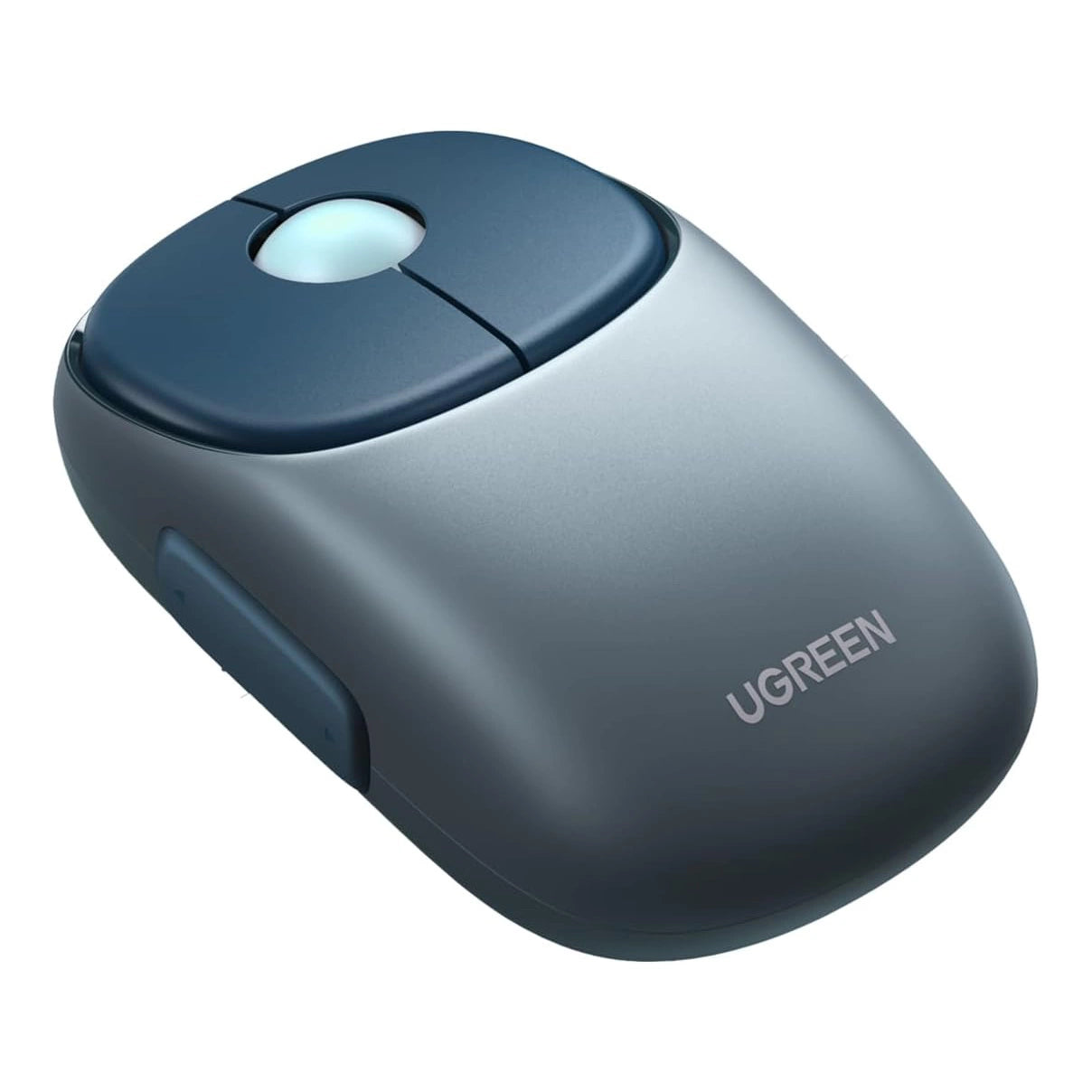 Mouse Inalámbrico Ugreen MU102 Fun+ Recargable, Bluetooth y 2.4G, 4000 DPI, Azul (90538)