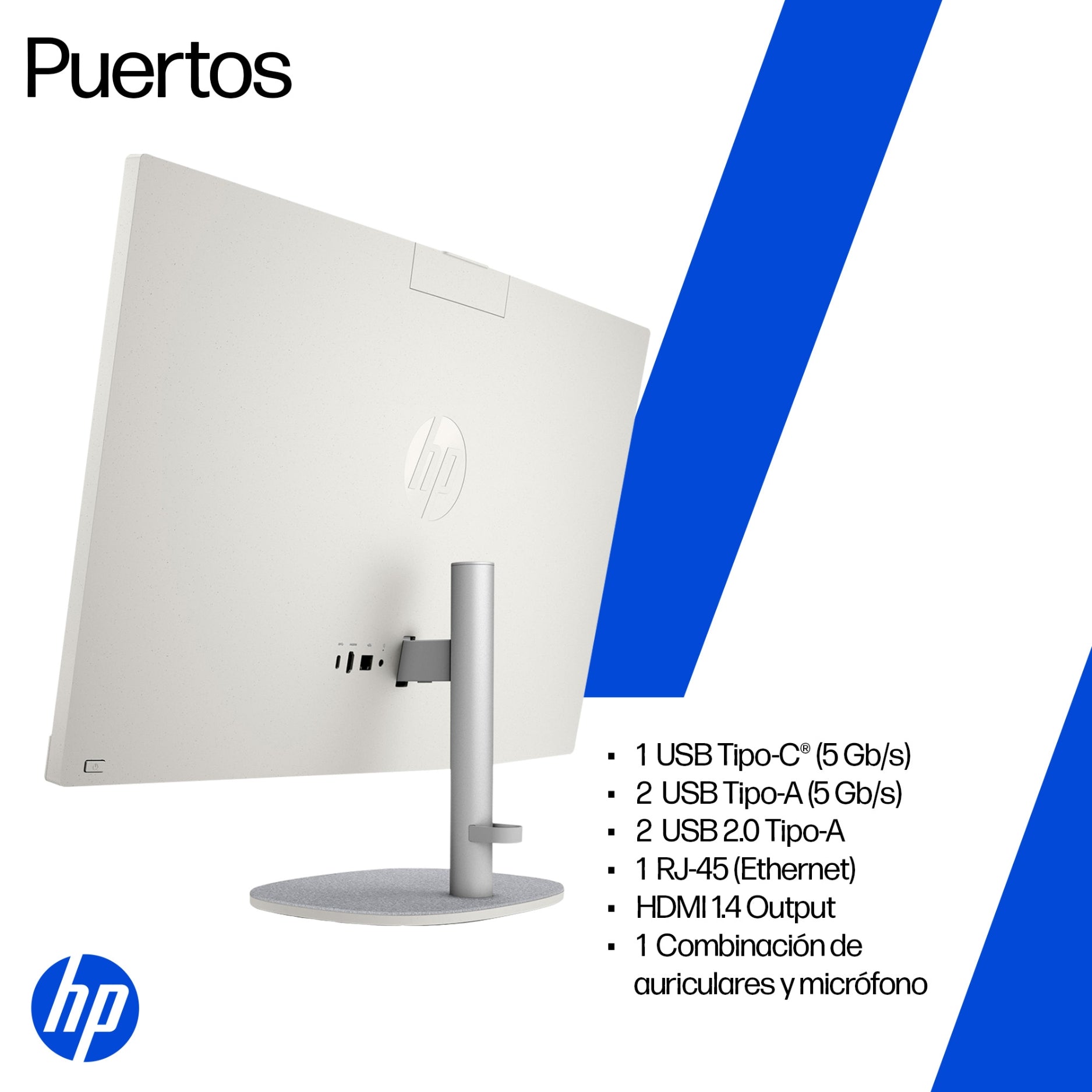 PC All in One HP 27-cr0278la AMD Ryzen 7 7730U, 16GB RAM, 1TB SSD, Pantalla Táctil 27" FHD, Windows 11 (BM6N9LA)