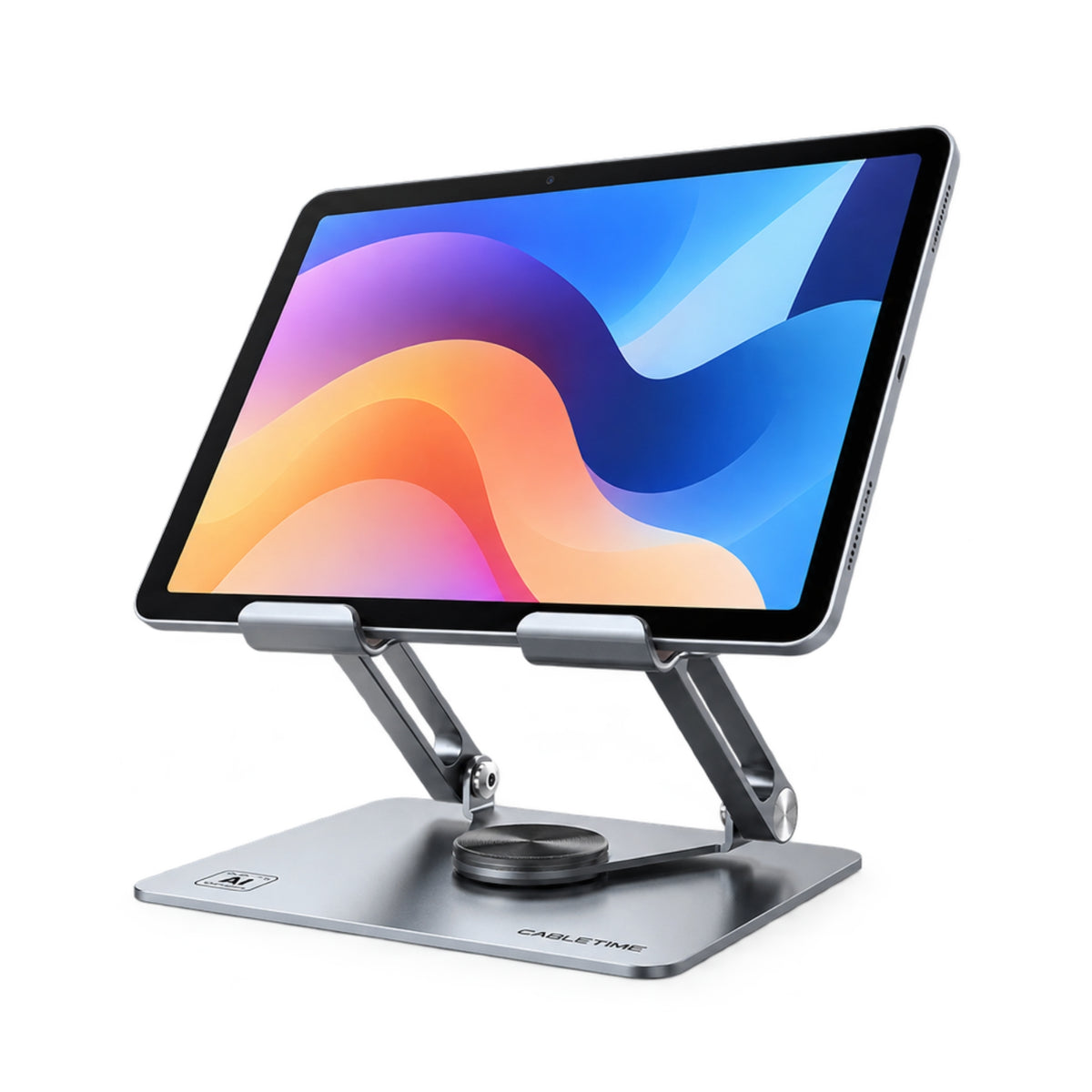 Soporte CABLETIME CS23G de aluminio para iPad