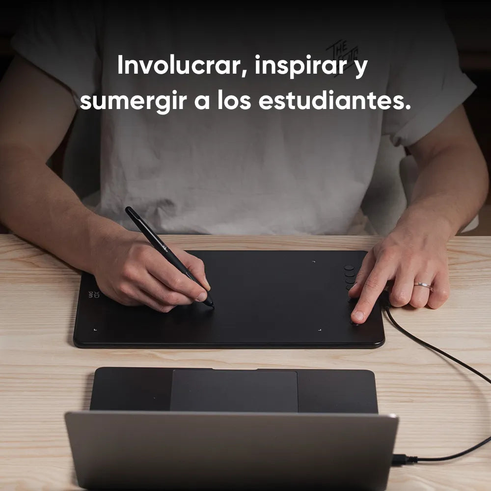 Tableta gráfica XP-PEN Deco 01 V3 con lápiz sin batería y 16,384 niveles de presión y escritura digital