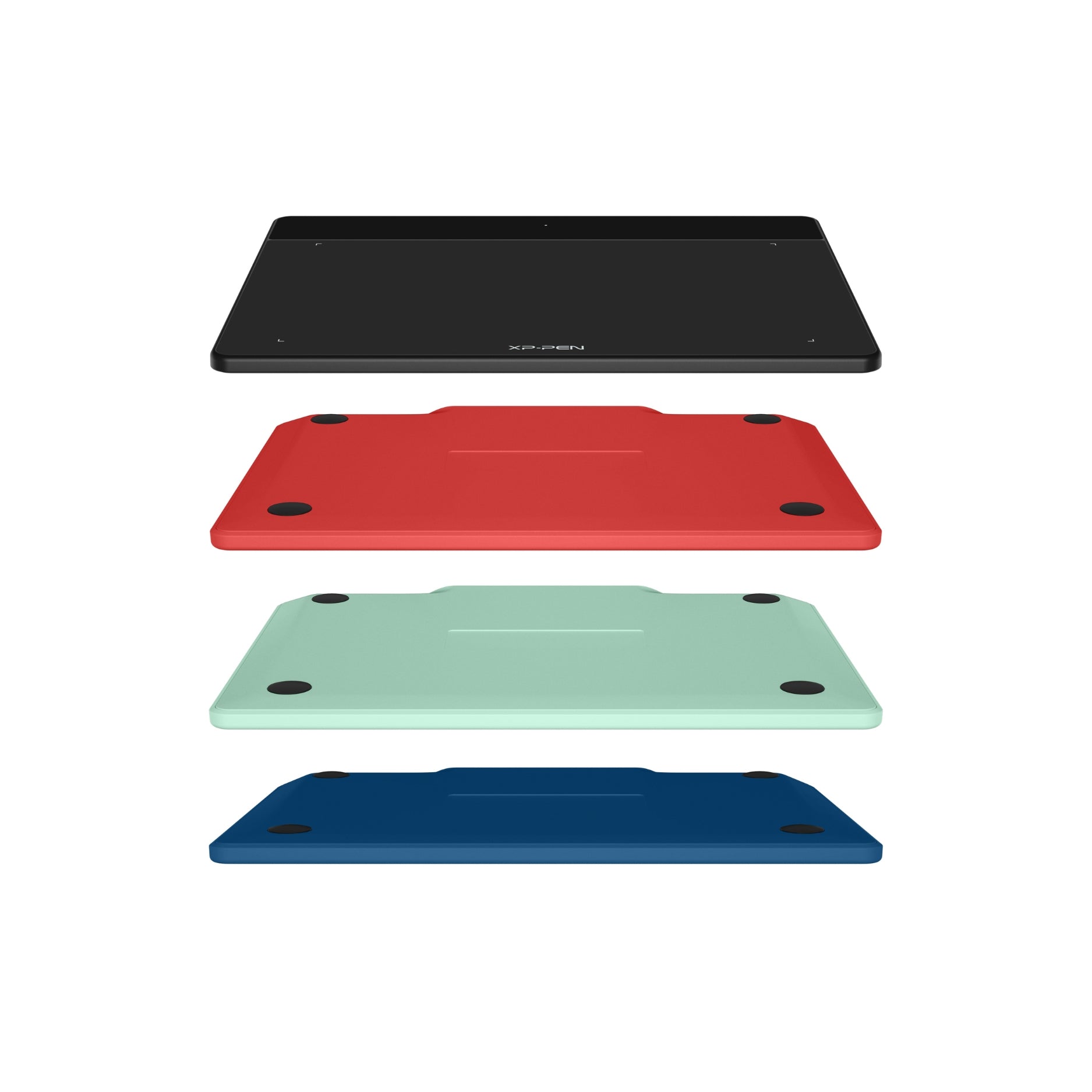 Vista posterior de XP-Pen Deco Fun XS 4 colores
