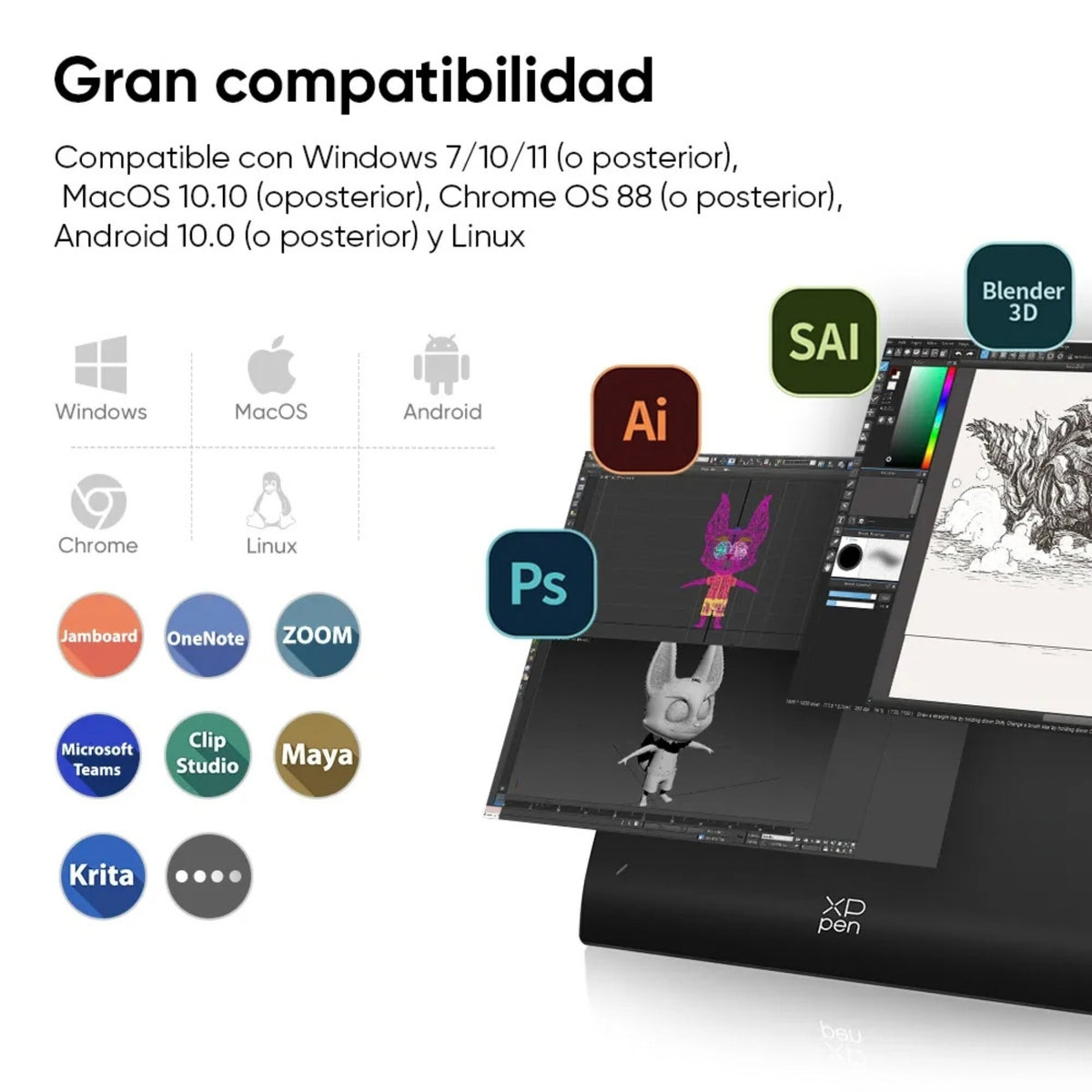 Compatibilidad de la XP-Pen Deco Pro Gen 2 XLW en Perú