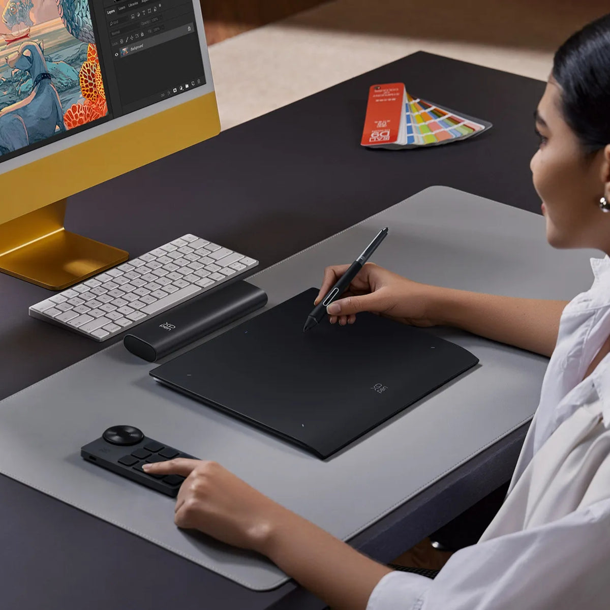 Tableta Gráfica XP-Pen Deco Pro LW (2da Gen), Área 11" x 7", 16384 Niveles de Presión (MT1172B)