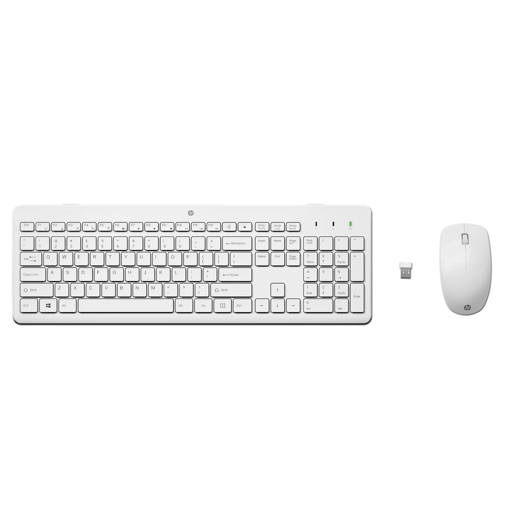 Teclado y Mouse Inalámbrico HP 230 Blanco en Español  (3L1F0AA)