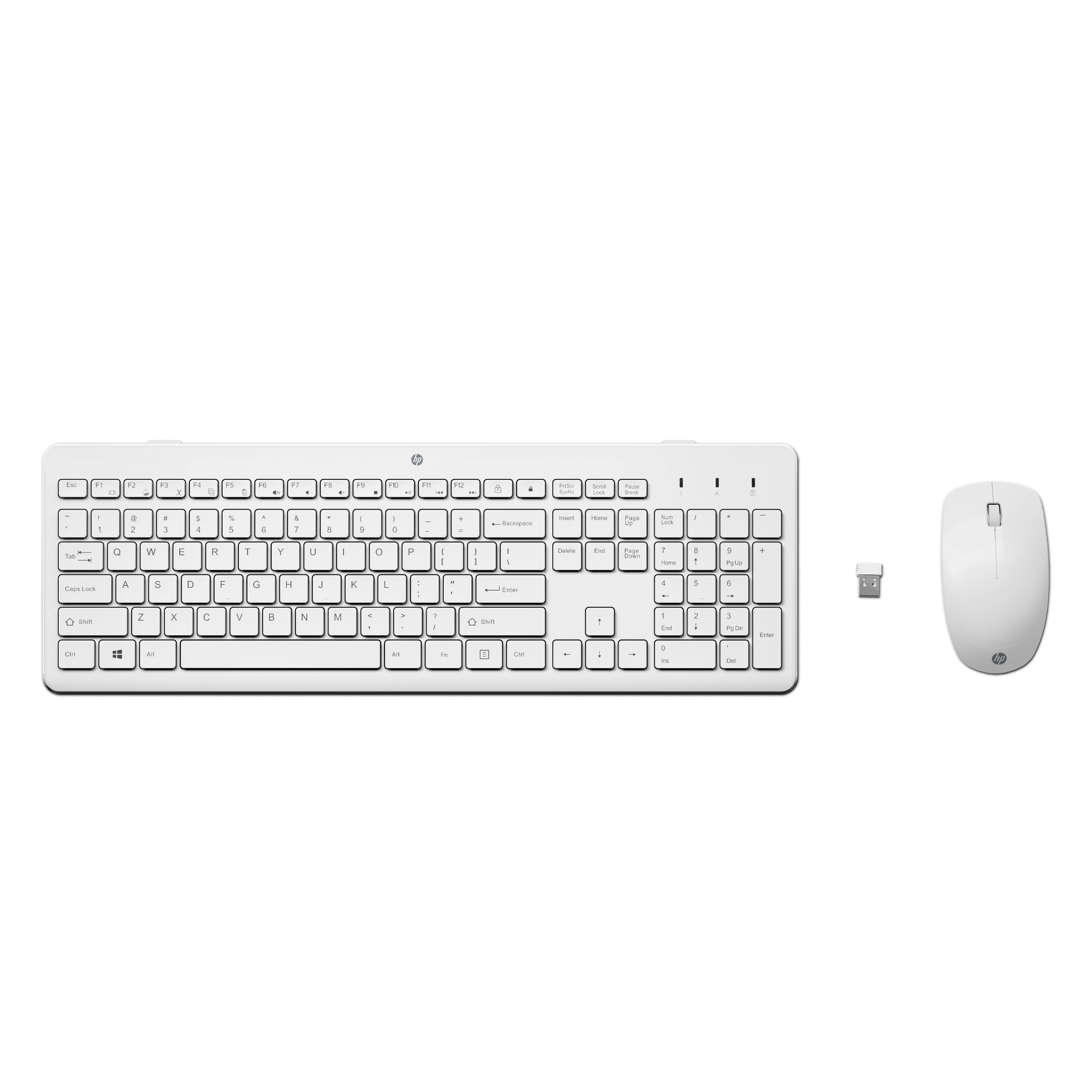 Teclado y Mouse Inalámbrico HP 230 Blanco en Español (3L1F0AA)