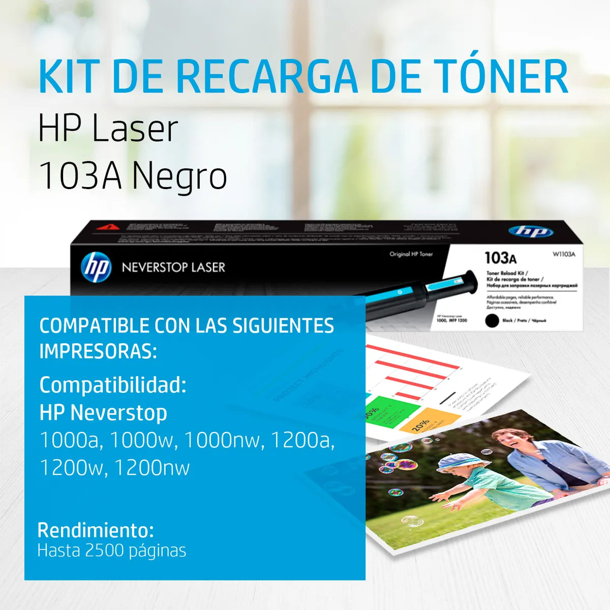 Tóner HP 103A Negro Original