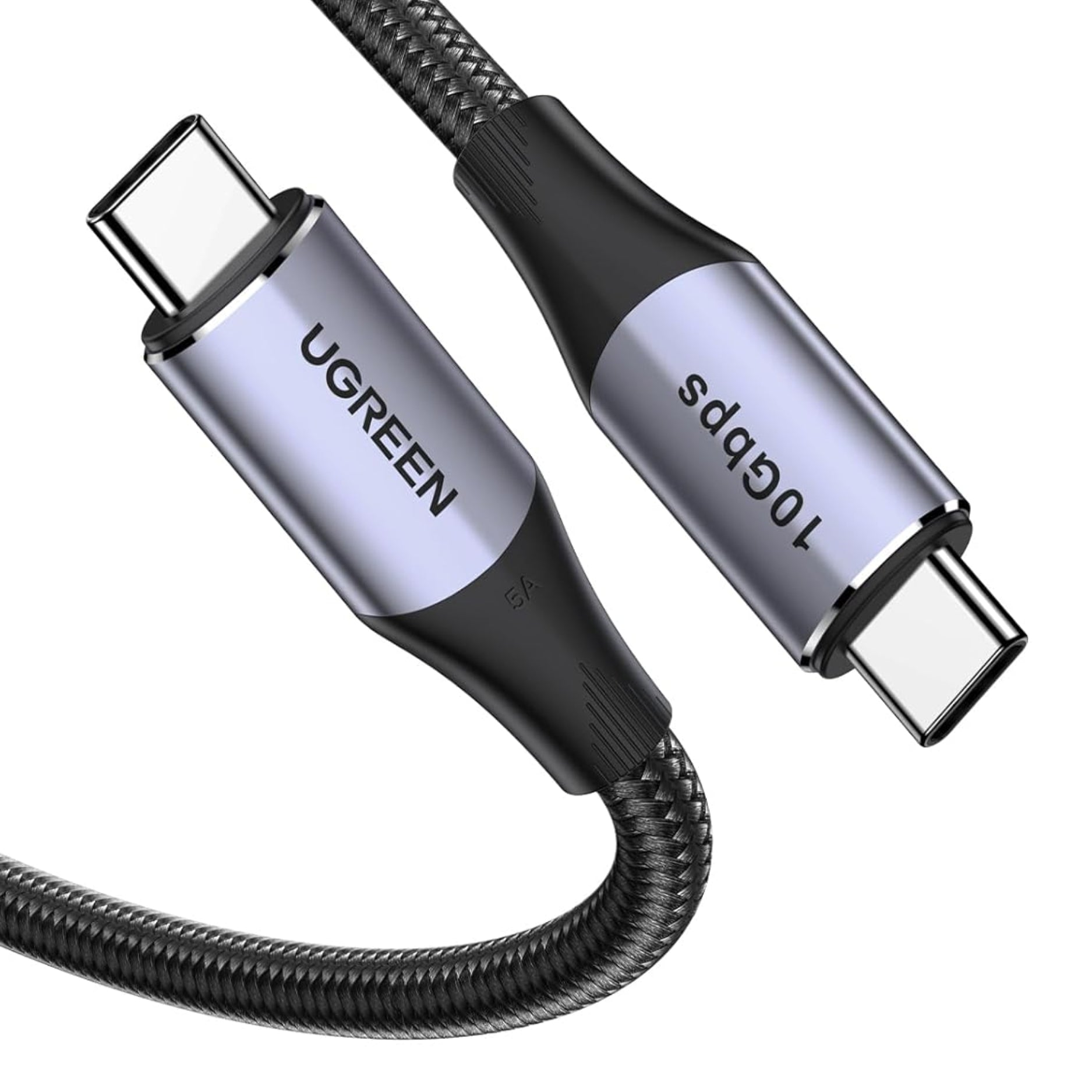 UGREEN Cable USB-C 3.2 Gen 2, 240W Carga Rápida, 10 Gbps, 4K @60Hz, para MacBook, iPhone, Celular, Tablet, 1 Metro  (US355 - 80150)